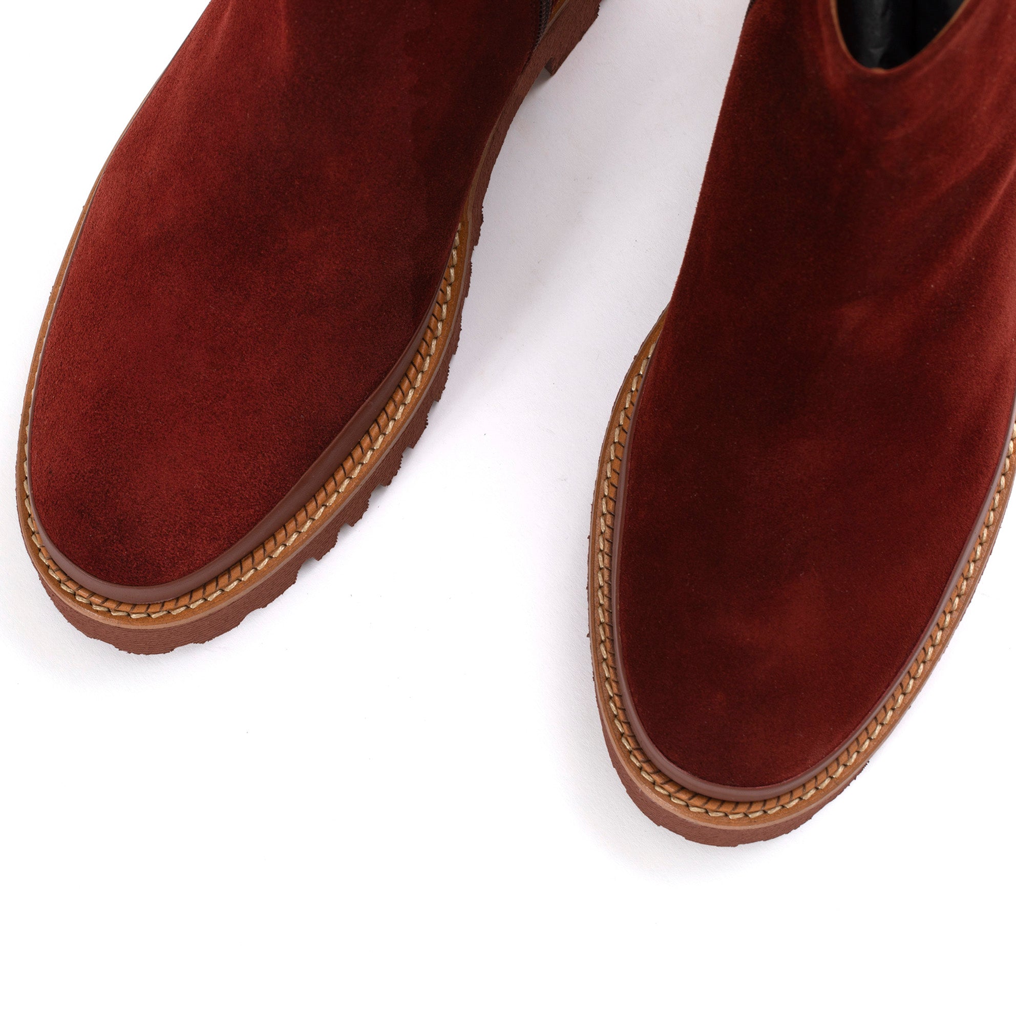 BOTIN PLATAFORMA CARMEN VELOUR BRANDY