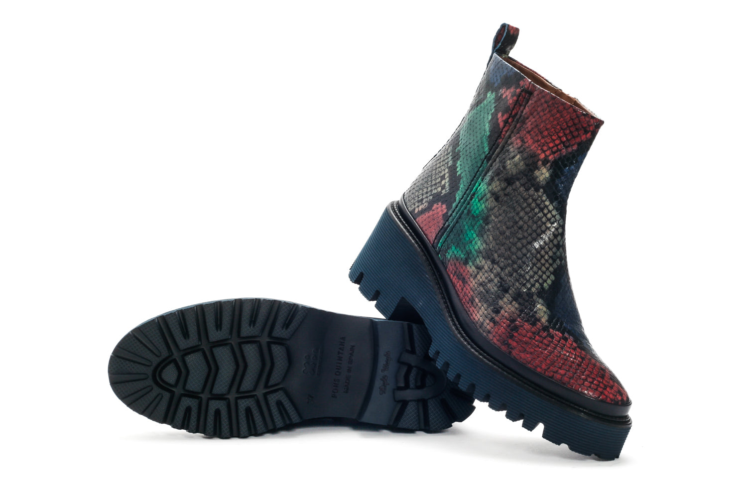 BOTIN PLATAFORMA CARMEN PYTON MULTICOLOR