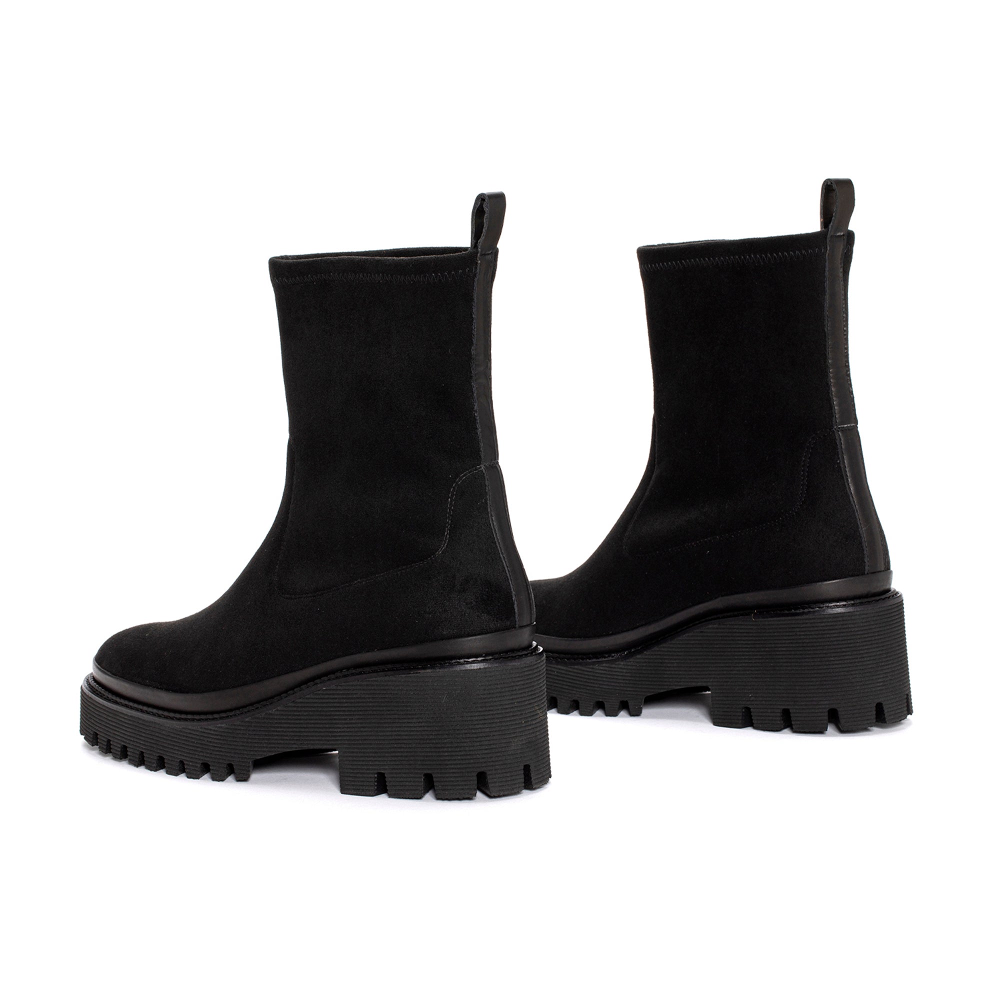 CARMEN JET STRECH BLACK PLATFORM BOOT