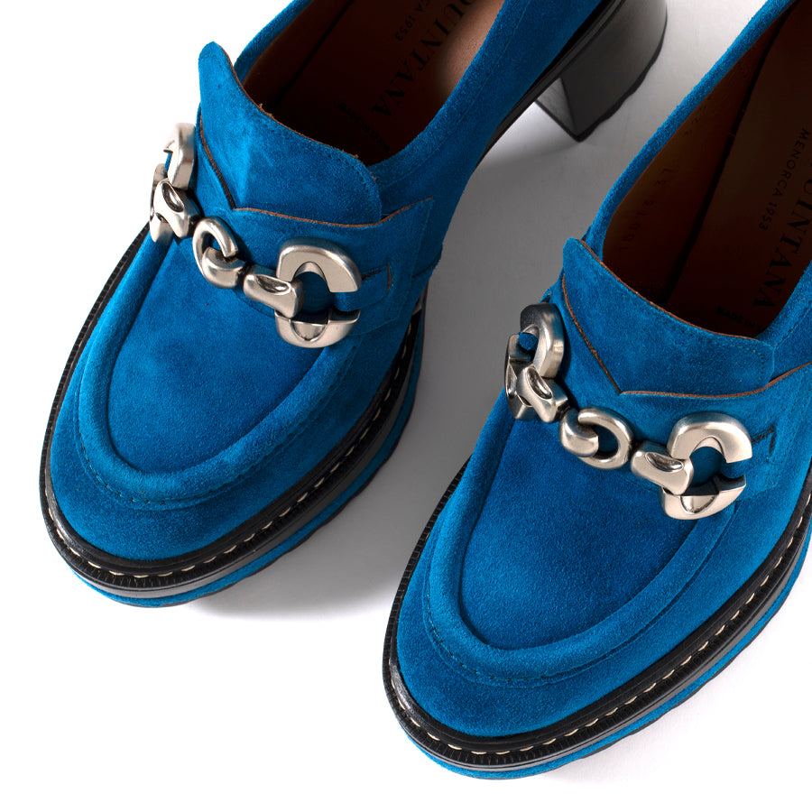 ZAPATO TACON OLIVIA VELOUR ROYAL