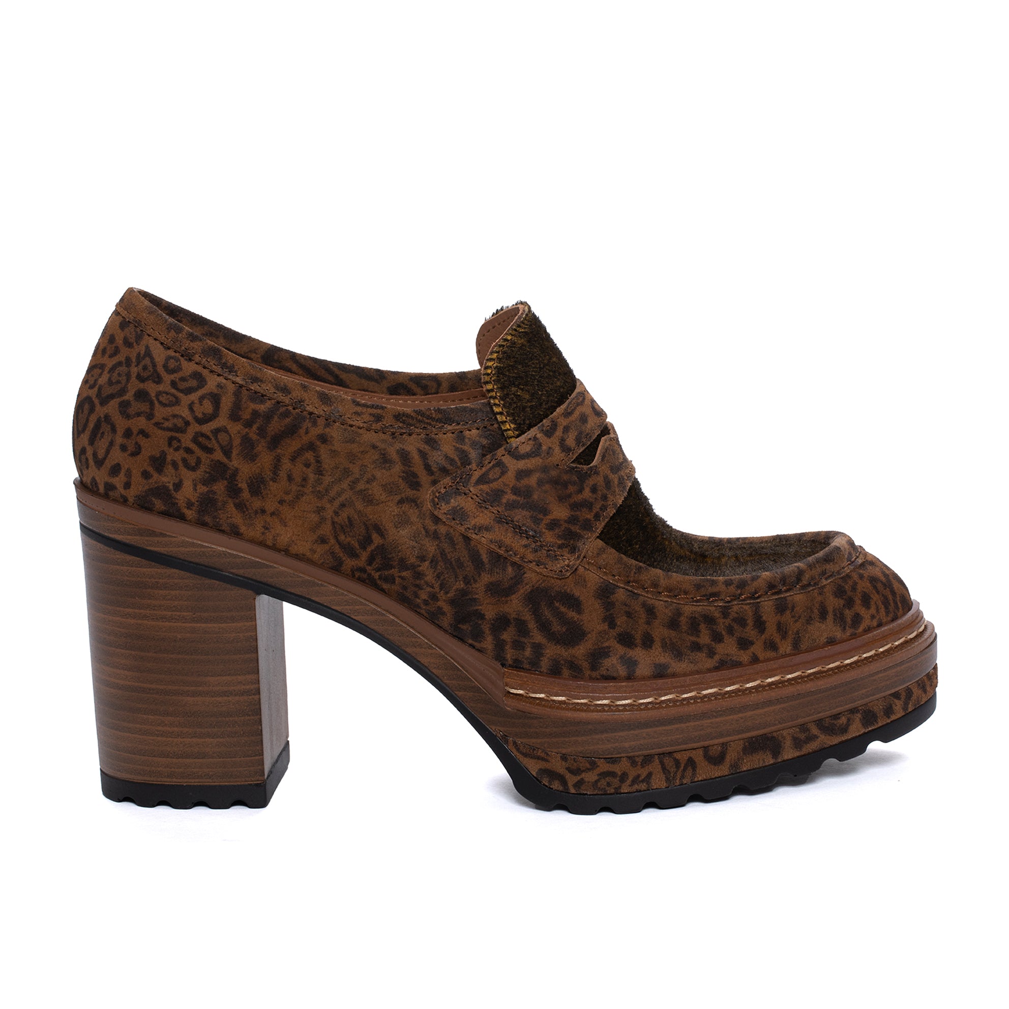 ZAPATO TACON OLIVIA LEOPARDINO TOFFE