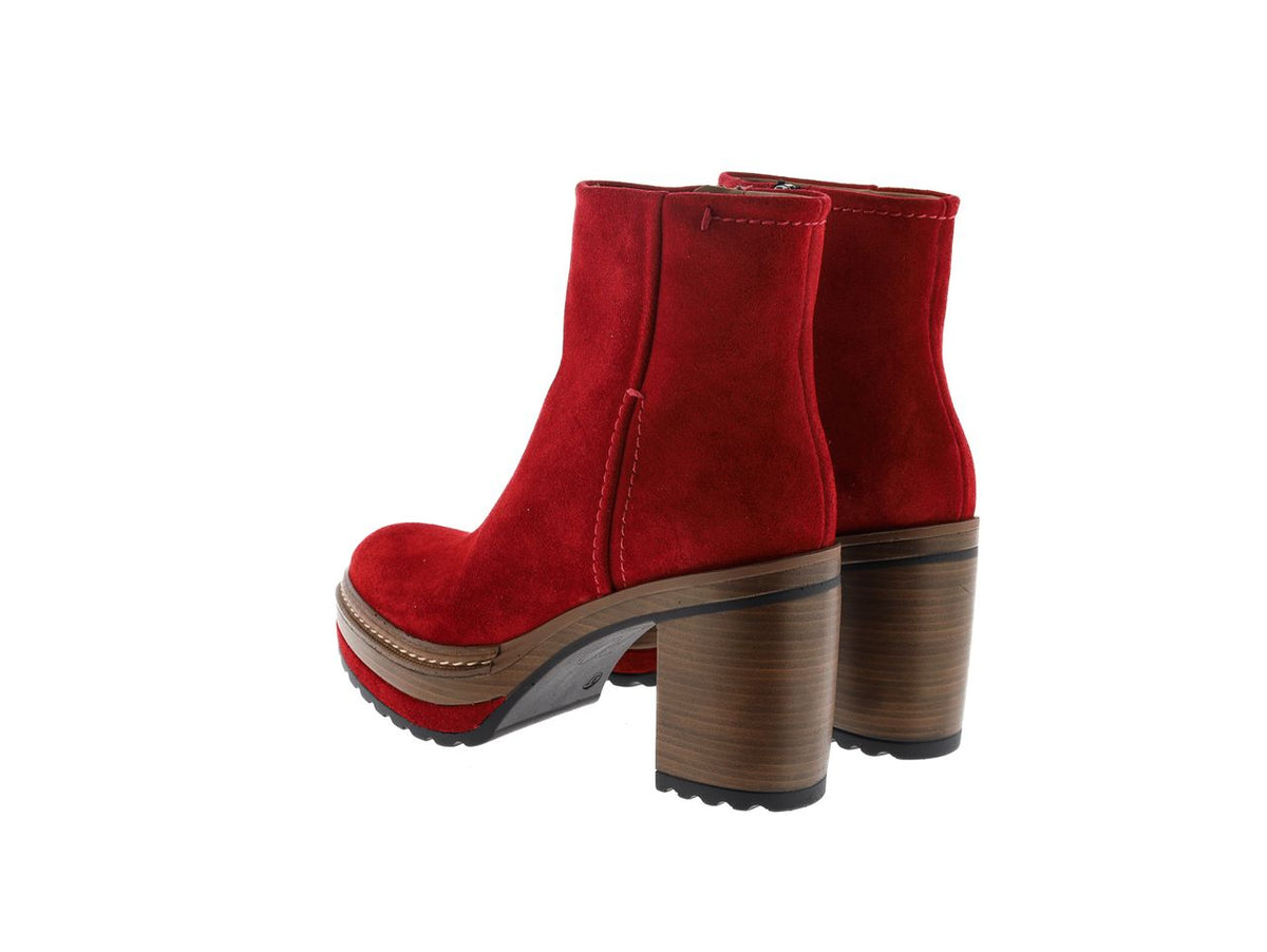 BOTIN TACON OLIVIA VELOUR CHERRY