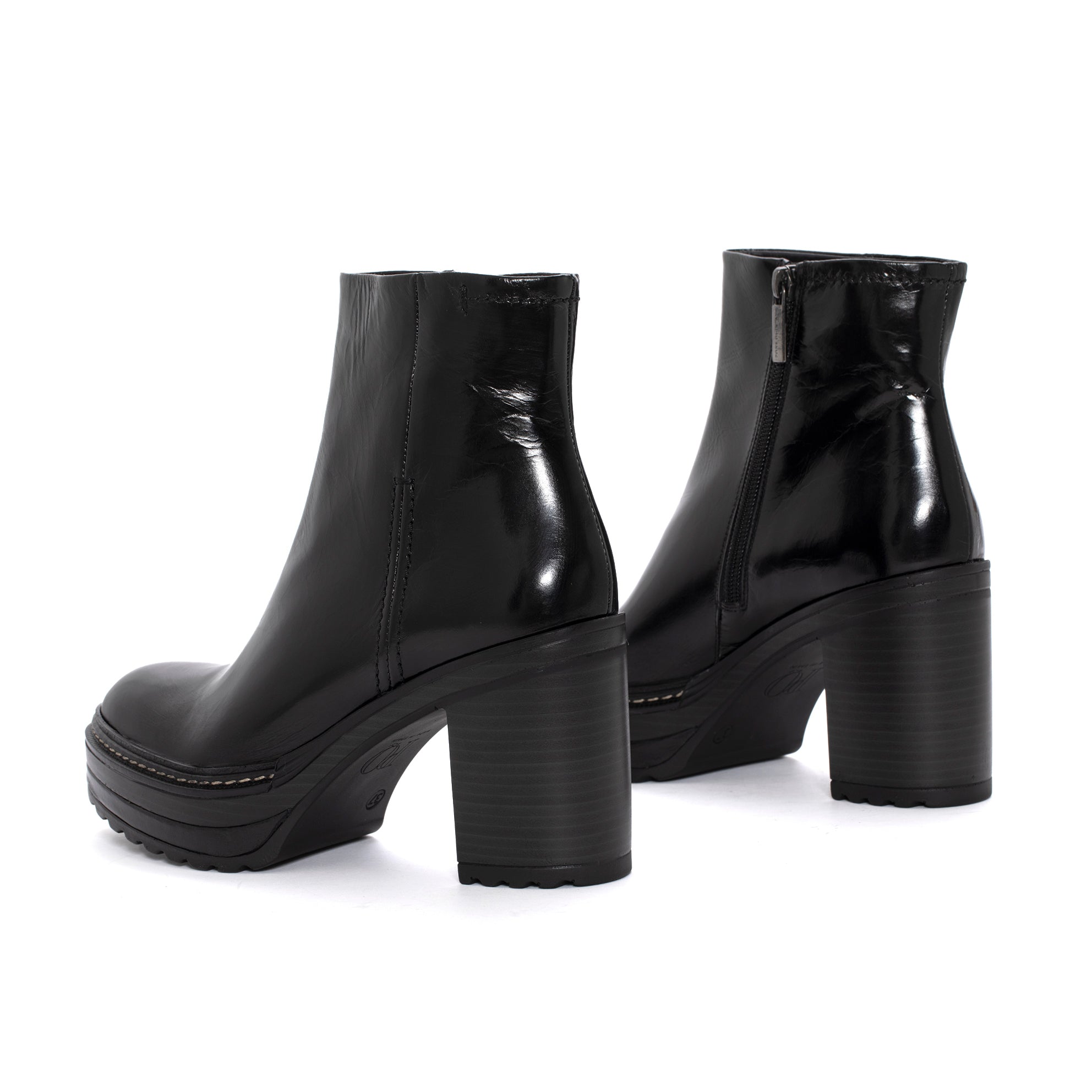 OLIVIA BRANCH BLACK HEEL BOOT