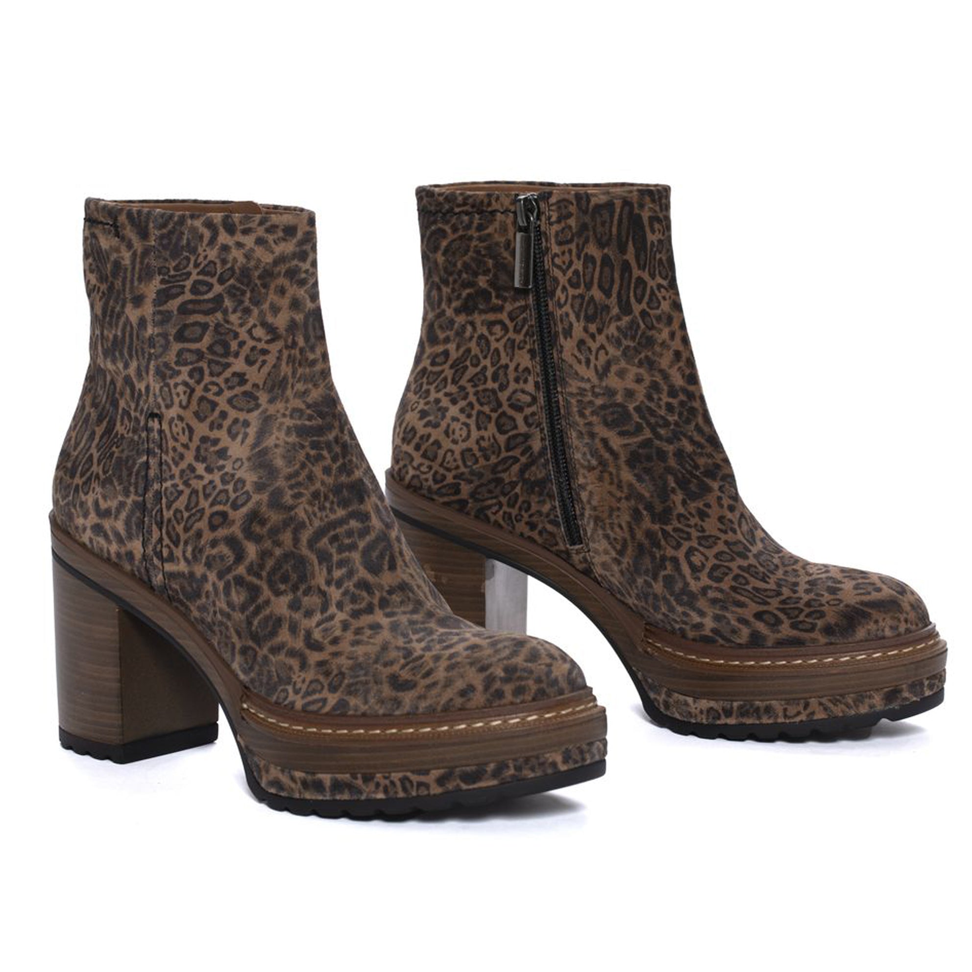 BOTIN TACON OLIVIA LEOPARDINO TOPO