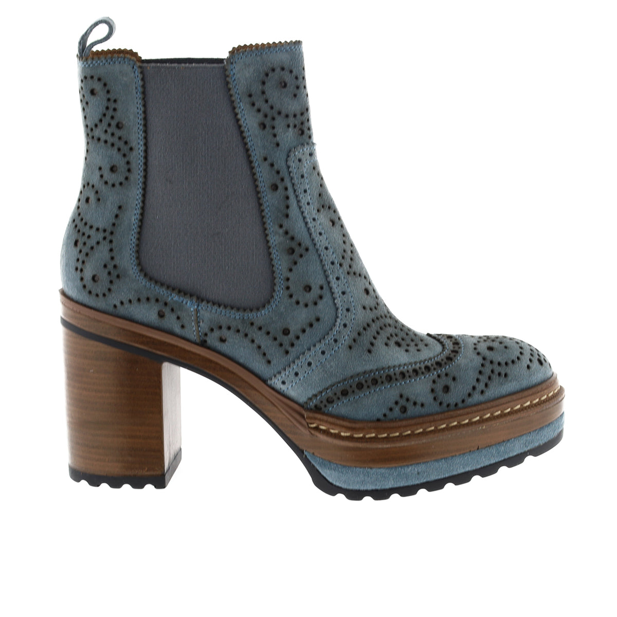 BOTIN TACON OLIVIA VELOUR AQUA