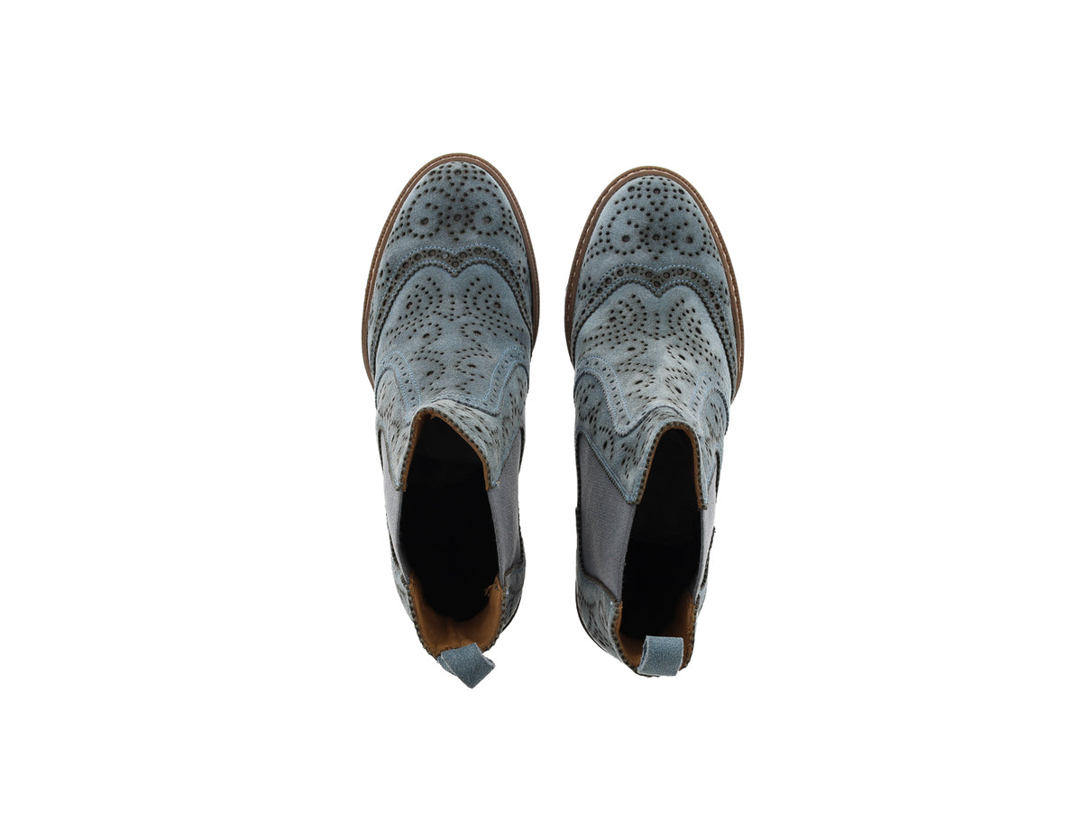 BOTIN TACON OLIVIA VELOUR AQUA