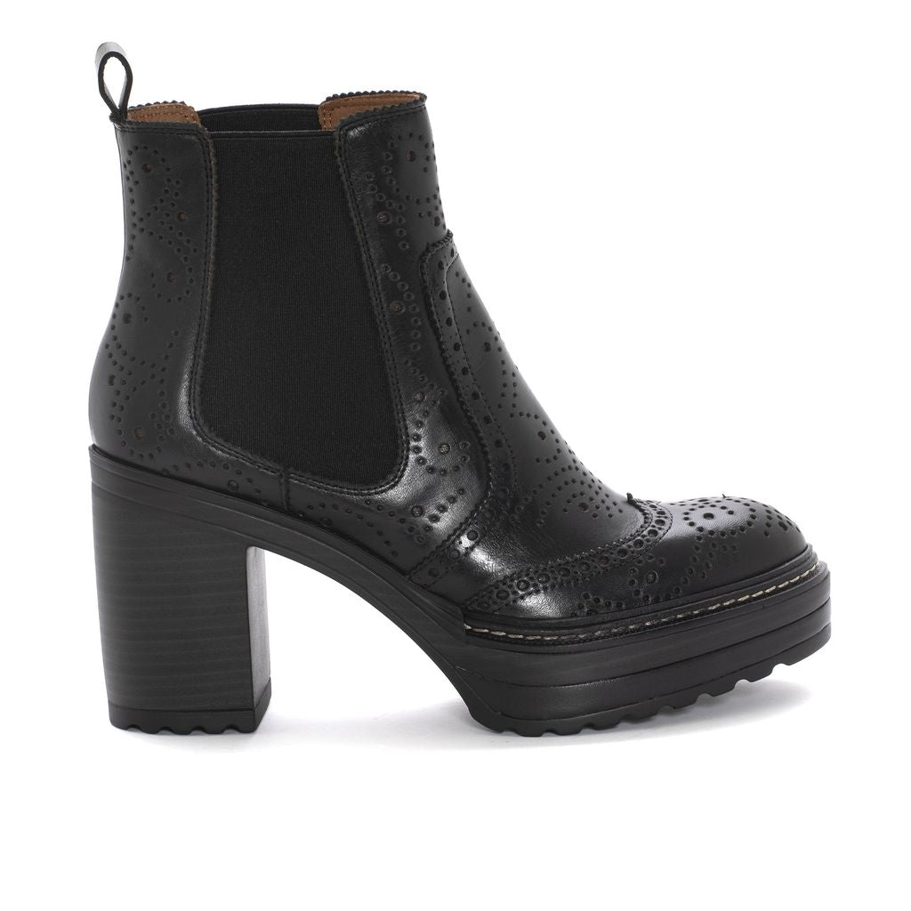 BOTIN TACON OLIVIA BABY CALF NEGRO
