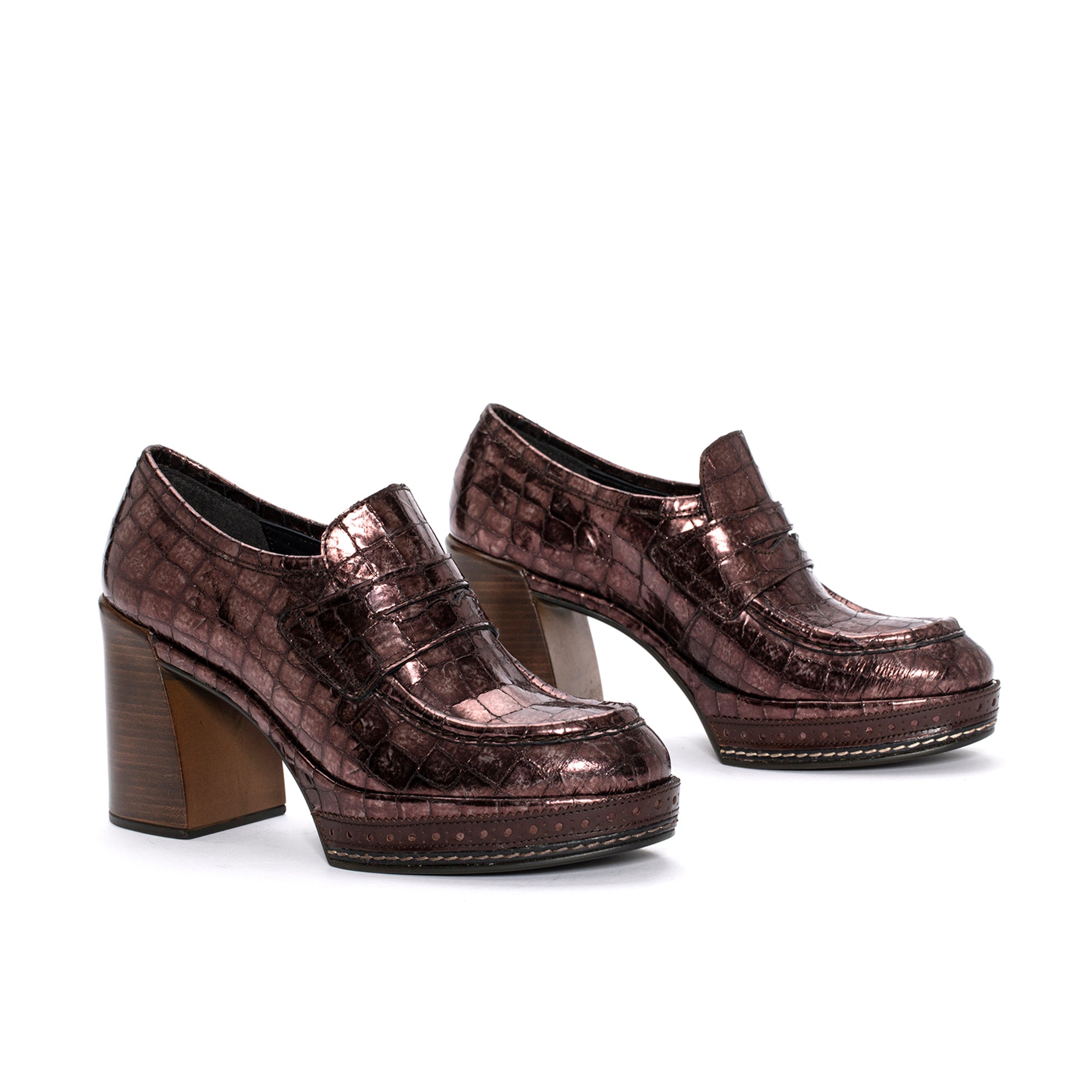 ZAPATO TACON AMELIA COCONUT BRONCE