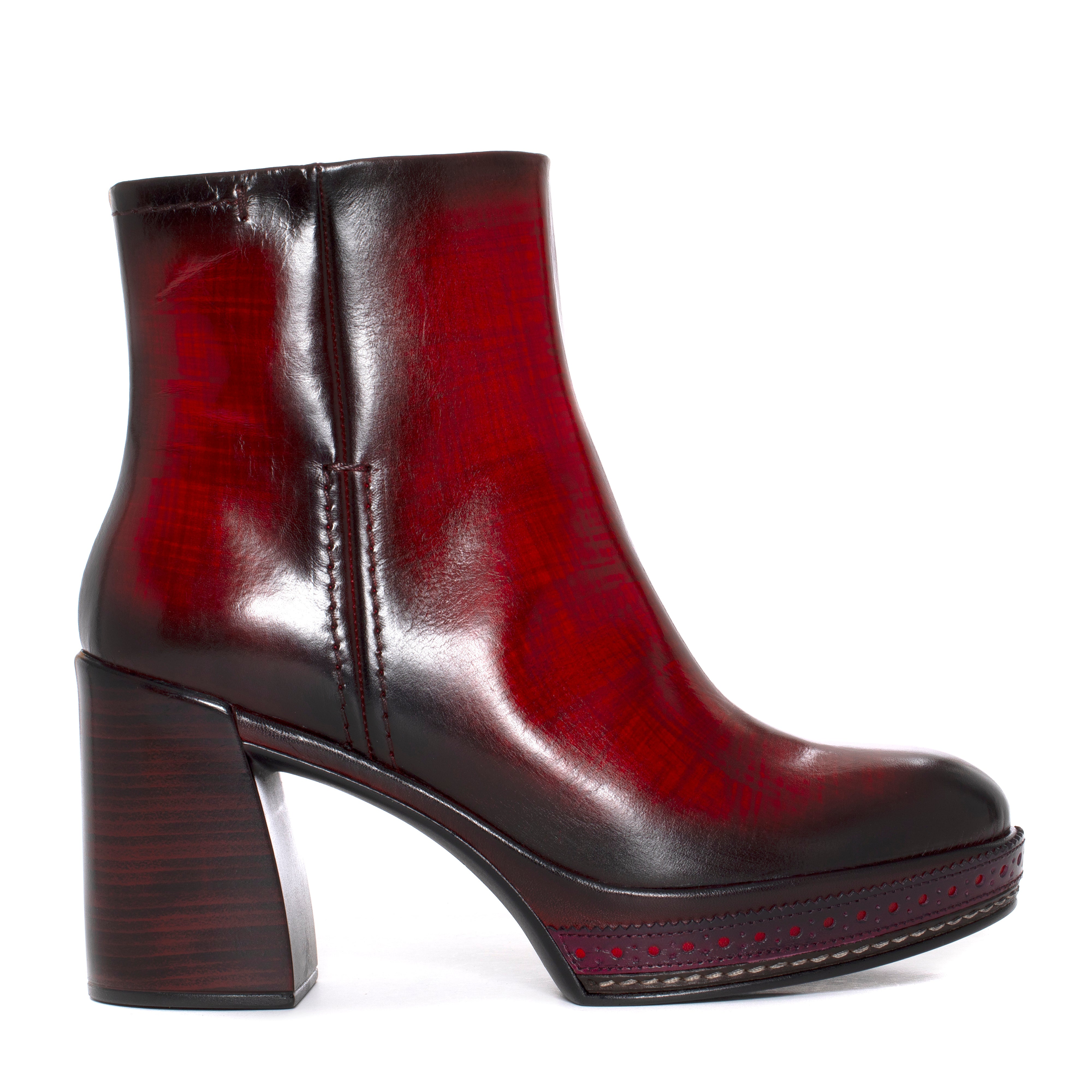 AMELIA NEPAL RED HEEL BOOT