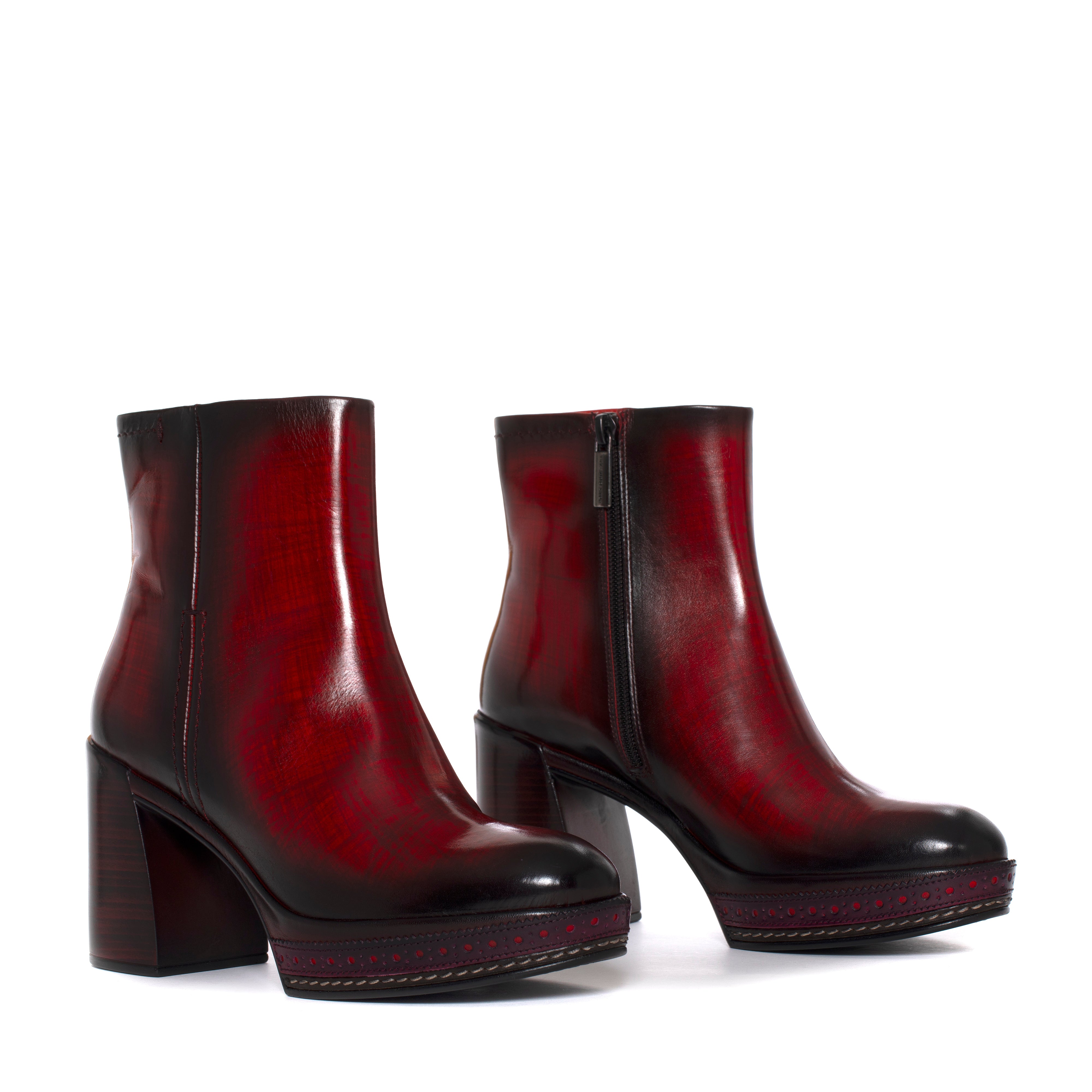 AMELIA NEPAL RED HEEL BOOT