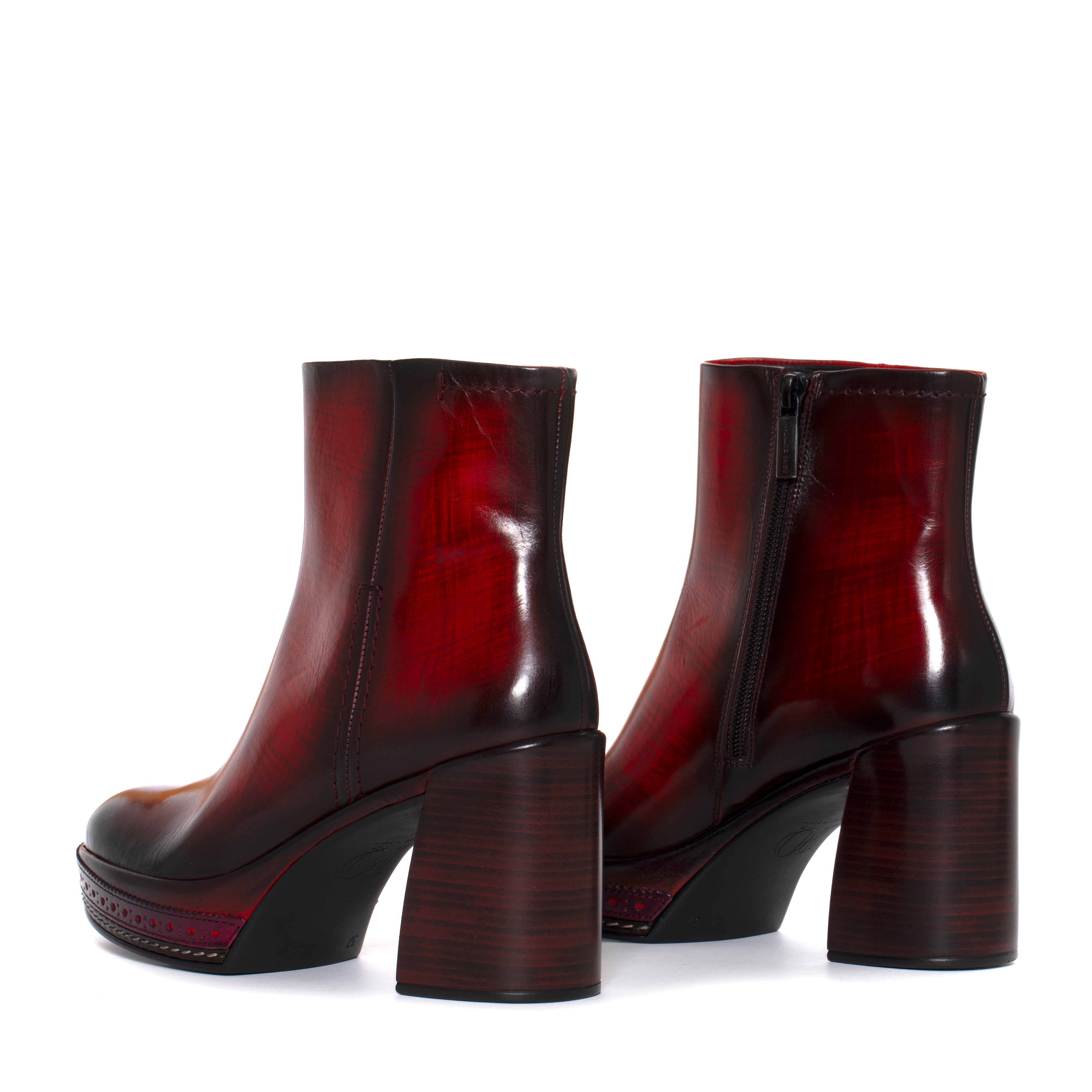 AMELIA NEPAL RED HEEL BOOT