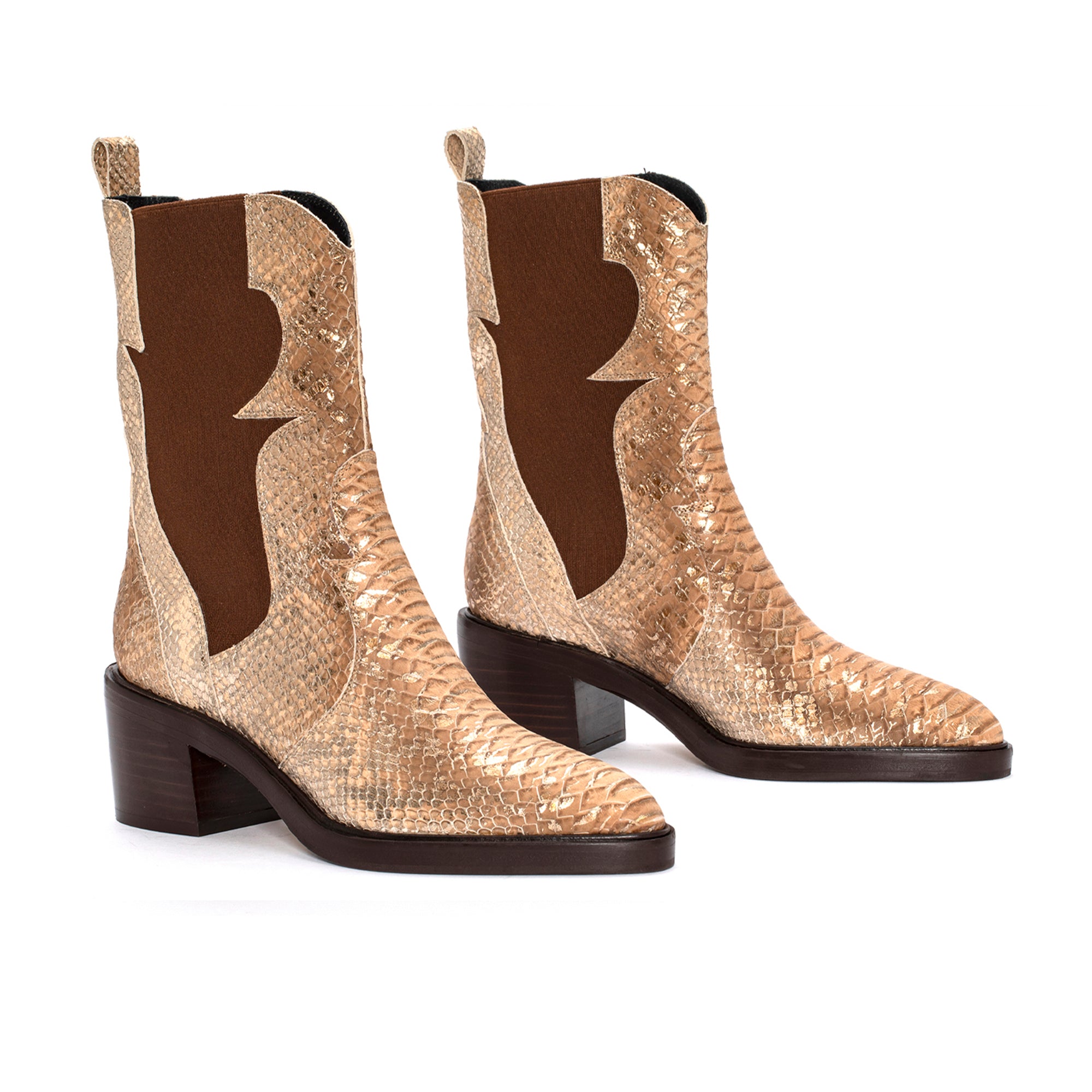 BOTIN COWBOY MARIAN CRAZY CUIR