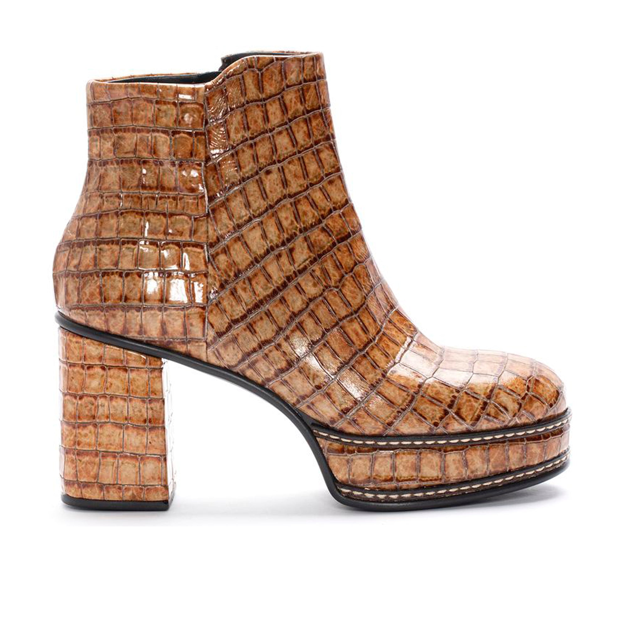 BOTIN TACON CRISTAL CAIMAN MIEL