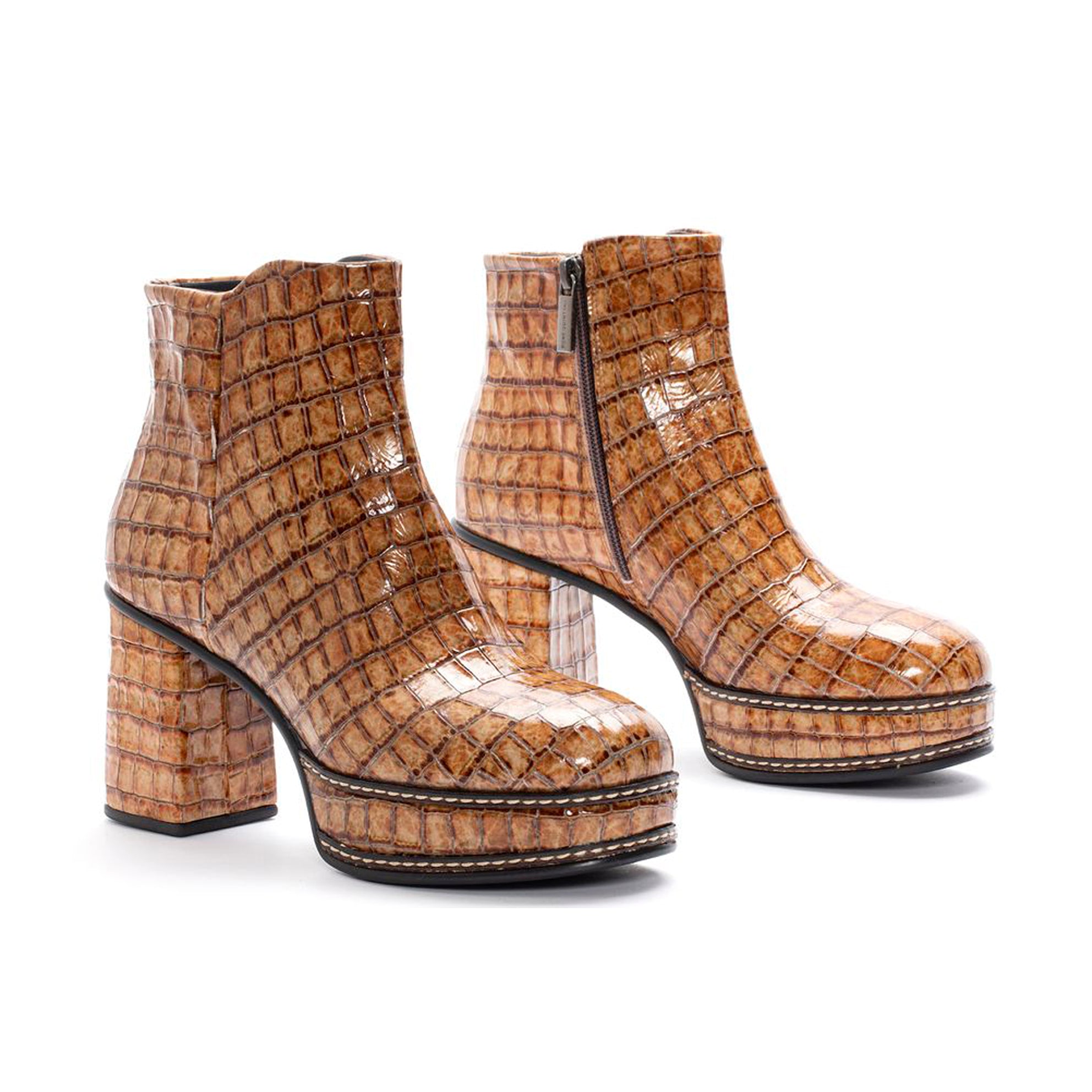 BOTIN TACON CRISTAL CAIMAN MIEL