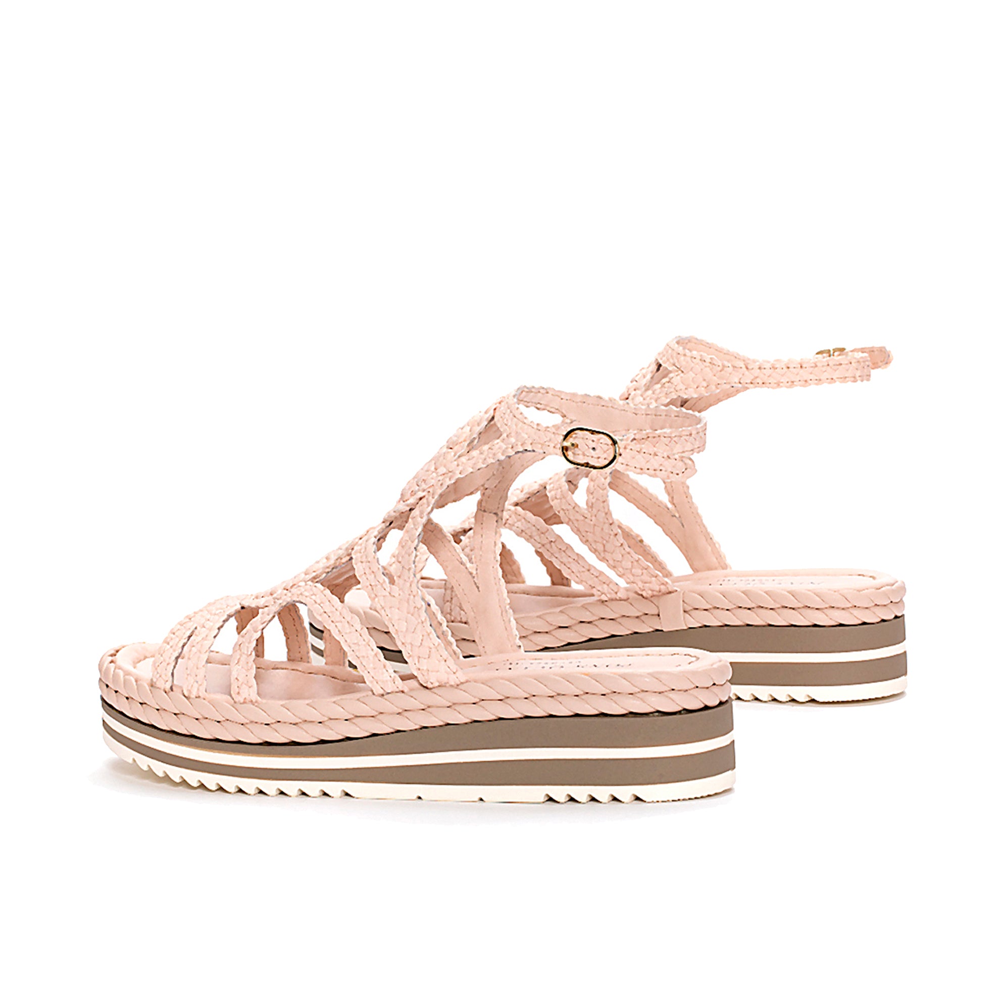 MILAN WET PINK PLATFORM SANDAL