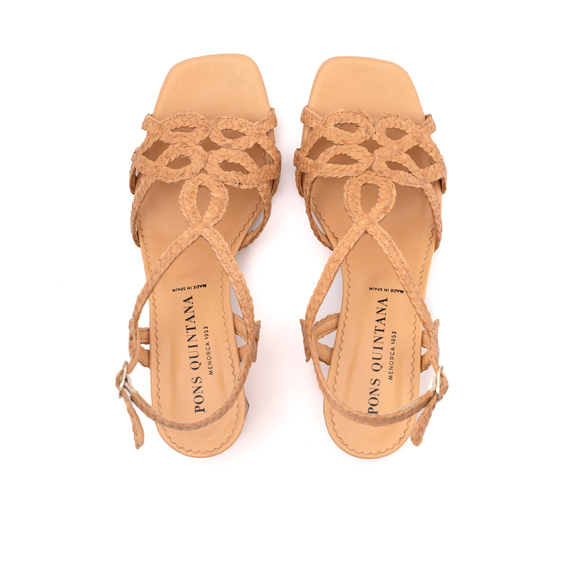 IVORY BAYONNE HEEL SANDALS