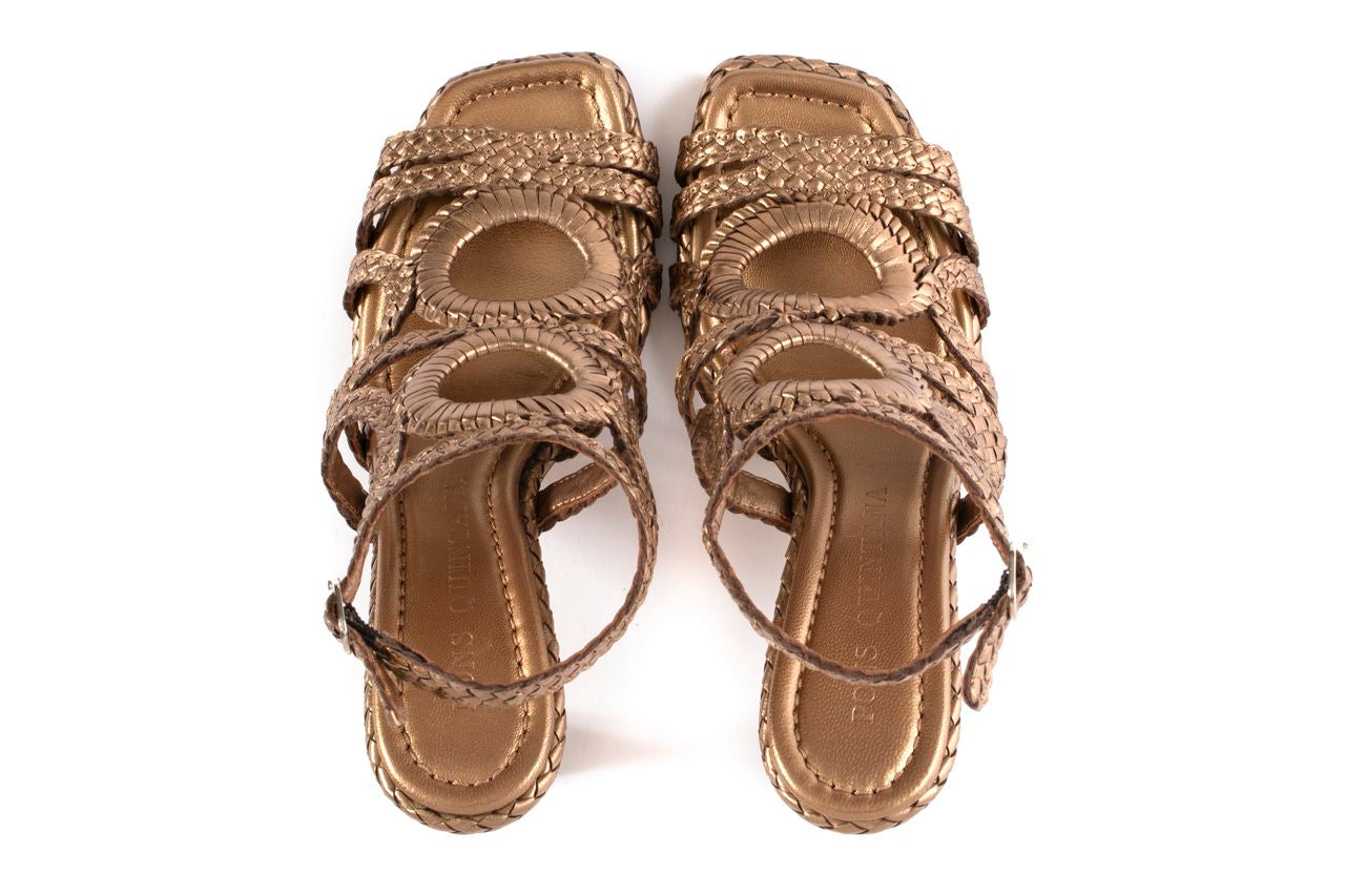 SANDALIA TACON FIJI METAL OASSI