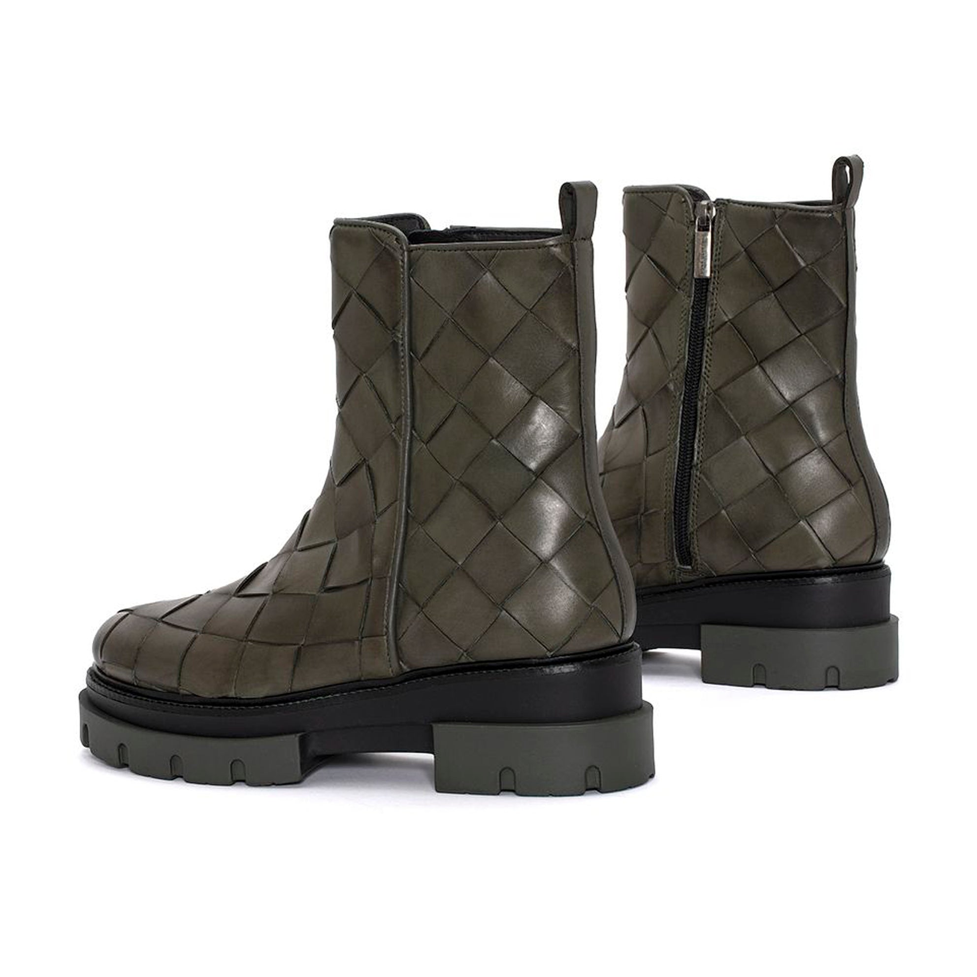 BOTIN PLATAFORMA DEBORA TRENZADO FOREST