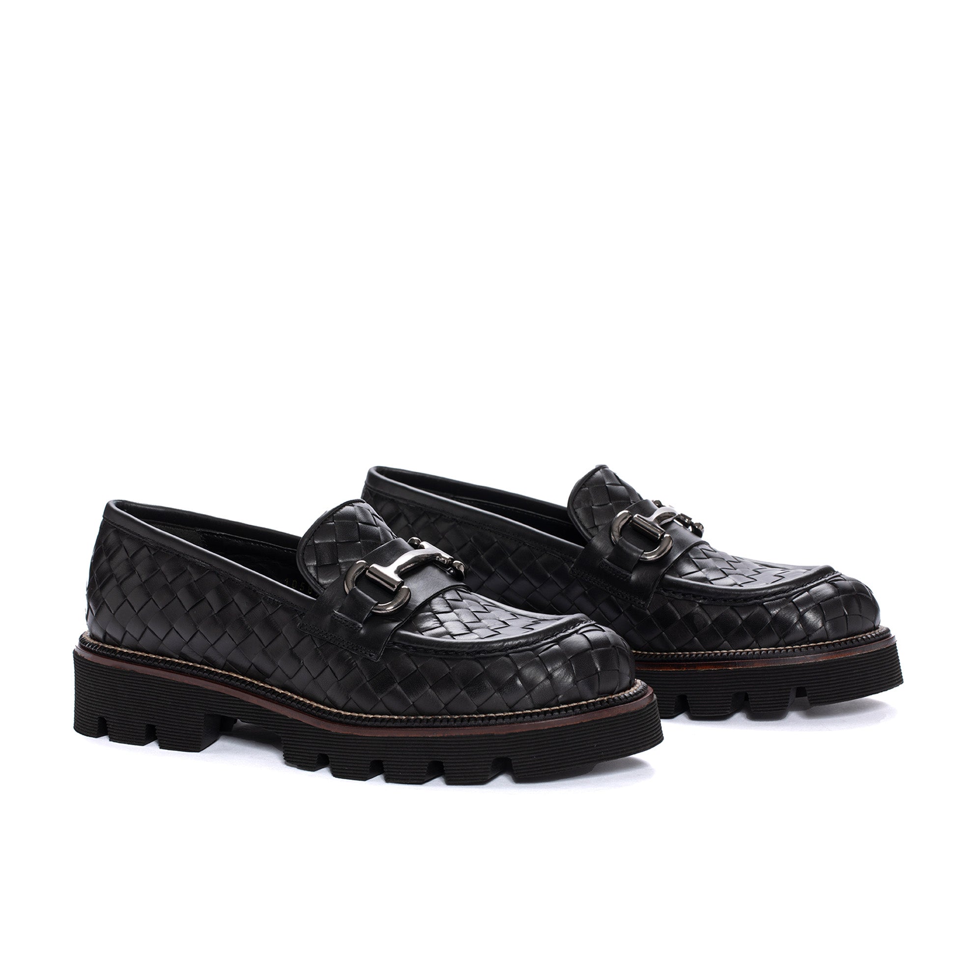 JENNY MOCCASIN BRAIDED 10 MM BLACK