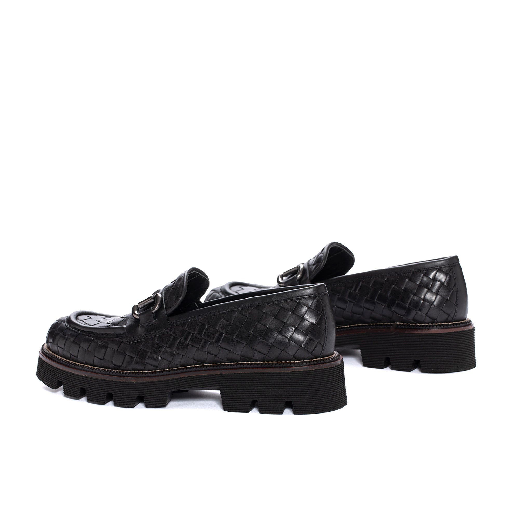 MOCASIN JENNY TRENZADO 10 MM NEGRO