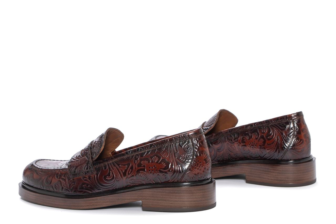 MOCASIN SELINE CHARRO CUERO