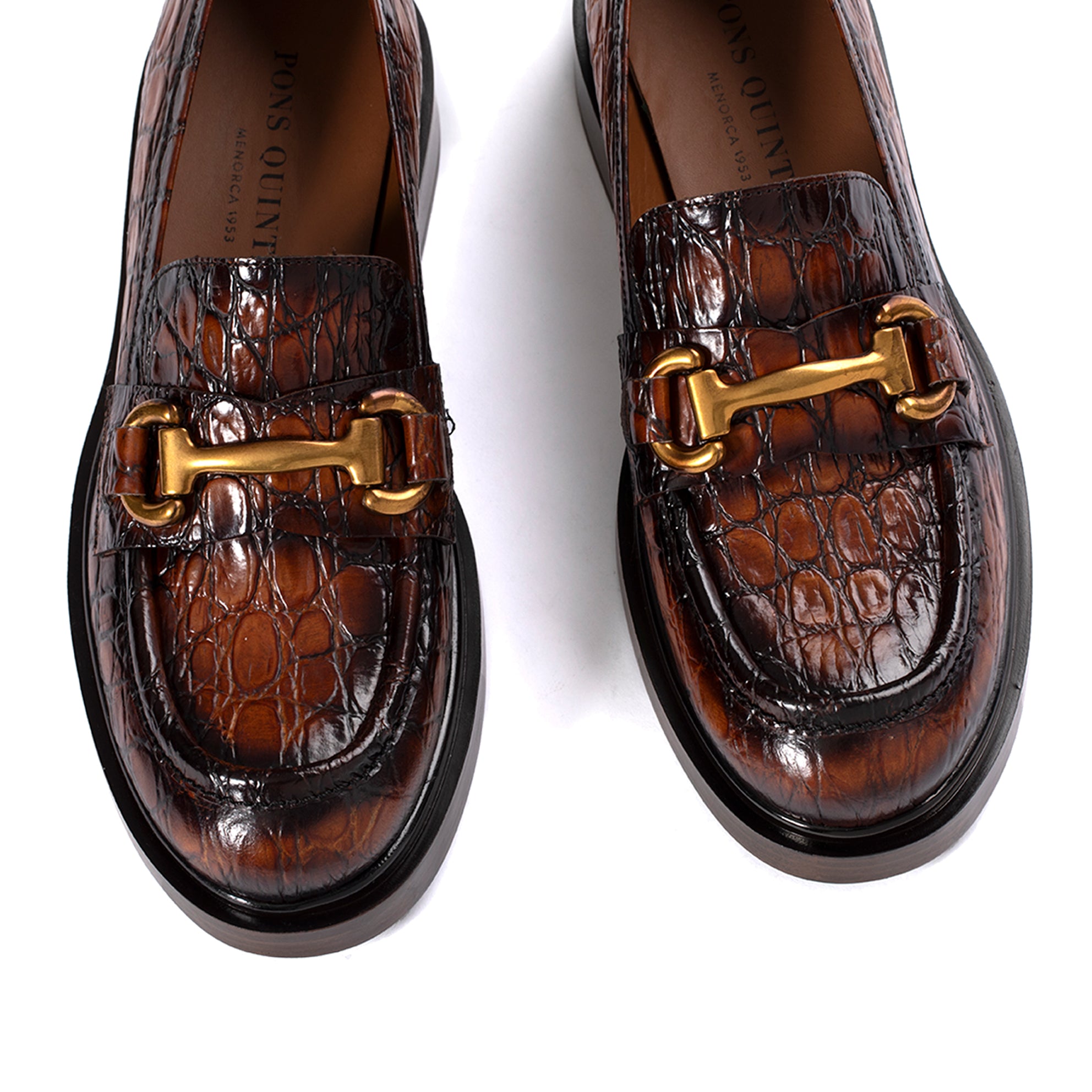 SELINE COCCO LEATHER LOAFER