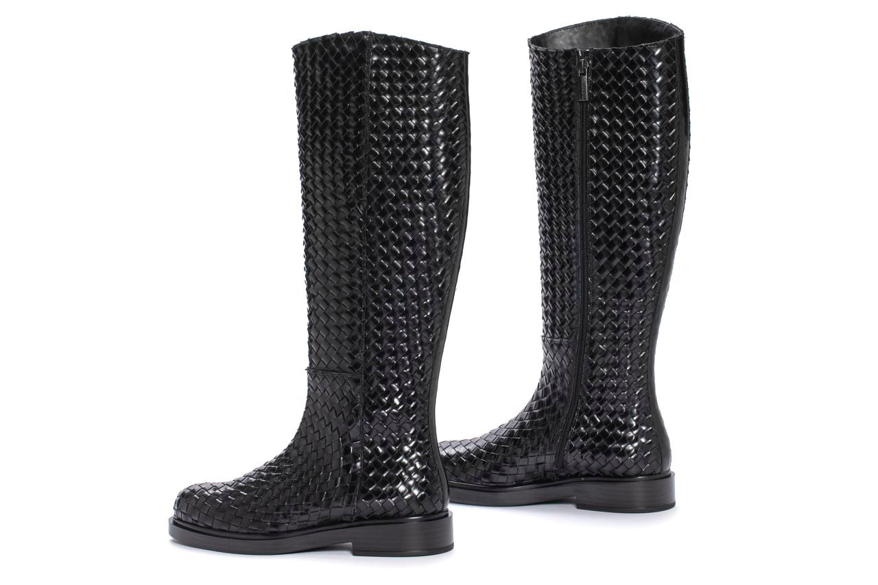 BOTA SELINE TRENZADO 8 MM NEPAL NEGRO