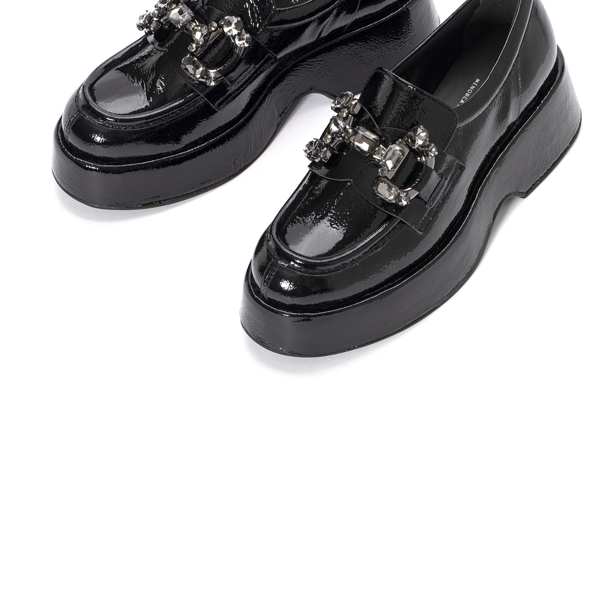 MOCASIN DE PLATAFORMA NAPLAC NEGRO