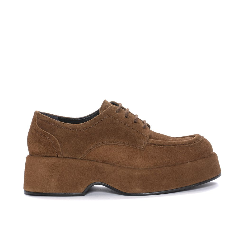 BLUCHER PLATAFORMA FLIPER VELOUR TOFFE