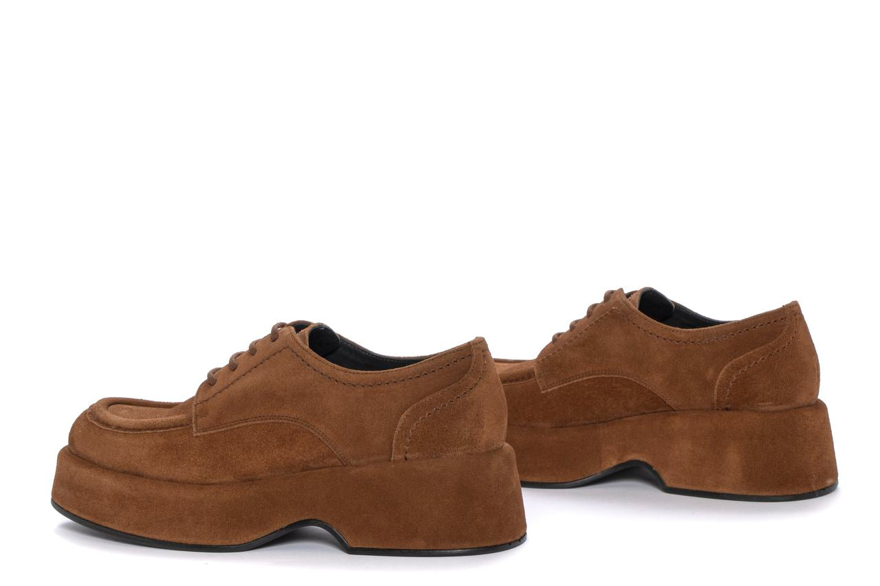 BLUCHER PLATAFORMA FLIPER VELOUR TOFFE