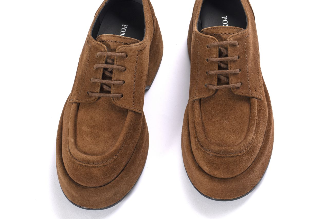 BLUCHER PLATAFORMA FLIPER VELOUR TOFFE