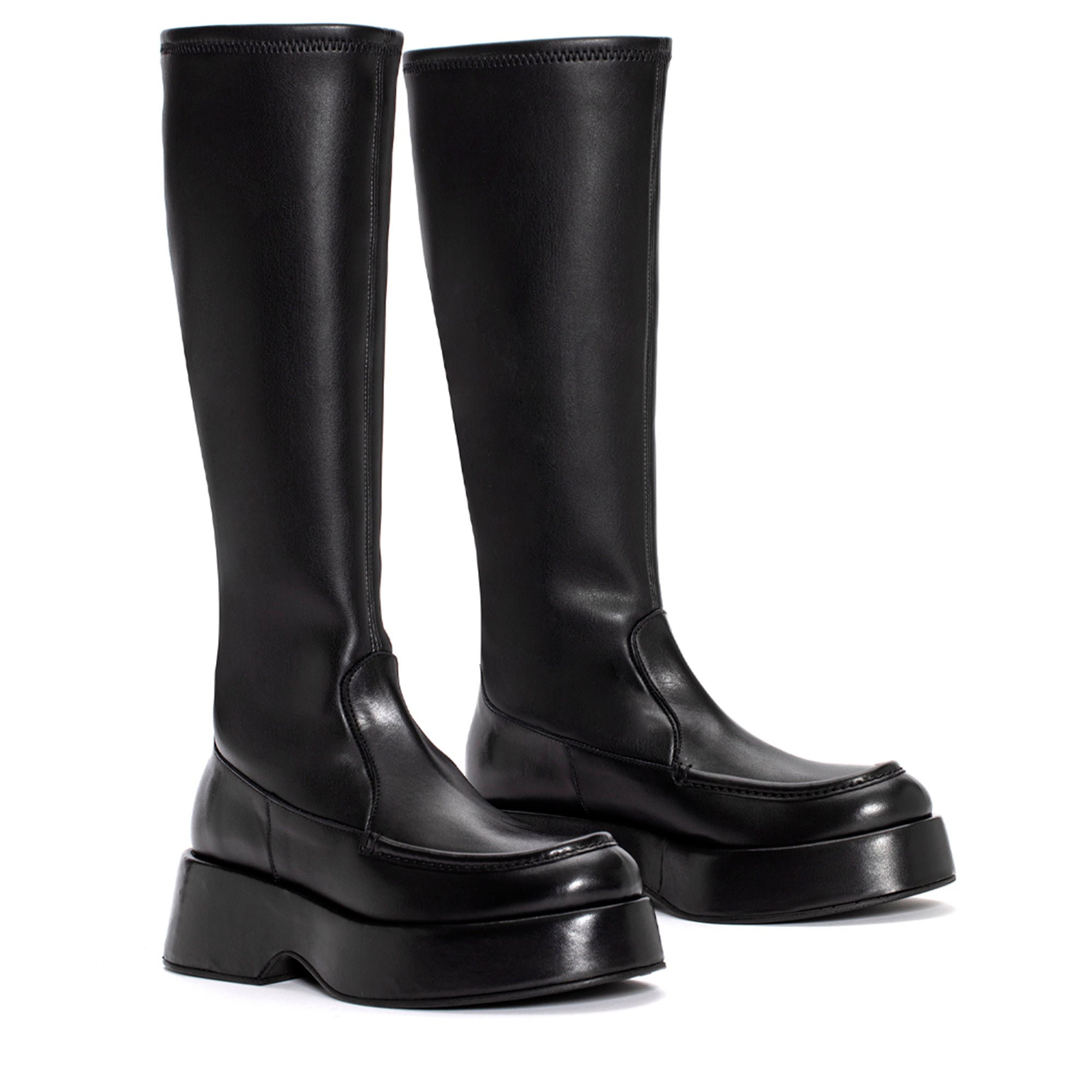 BOTA PLATAFORMA FLIPER PIUMA NAPA STRECH NEGRE