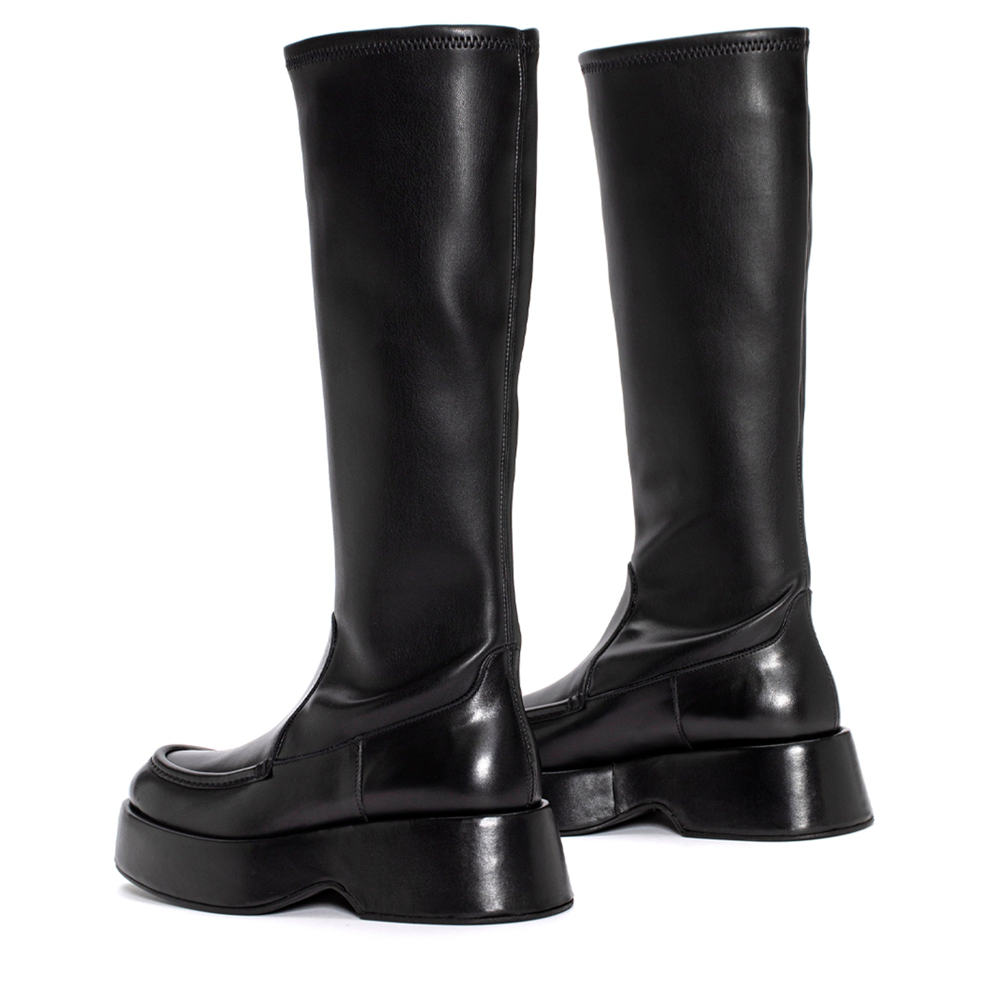 BOTA PLATAFORMA FLIPER PIUMA NAPA STRECH NEGRO