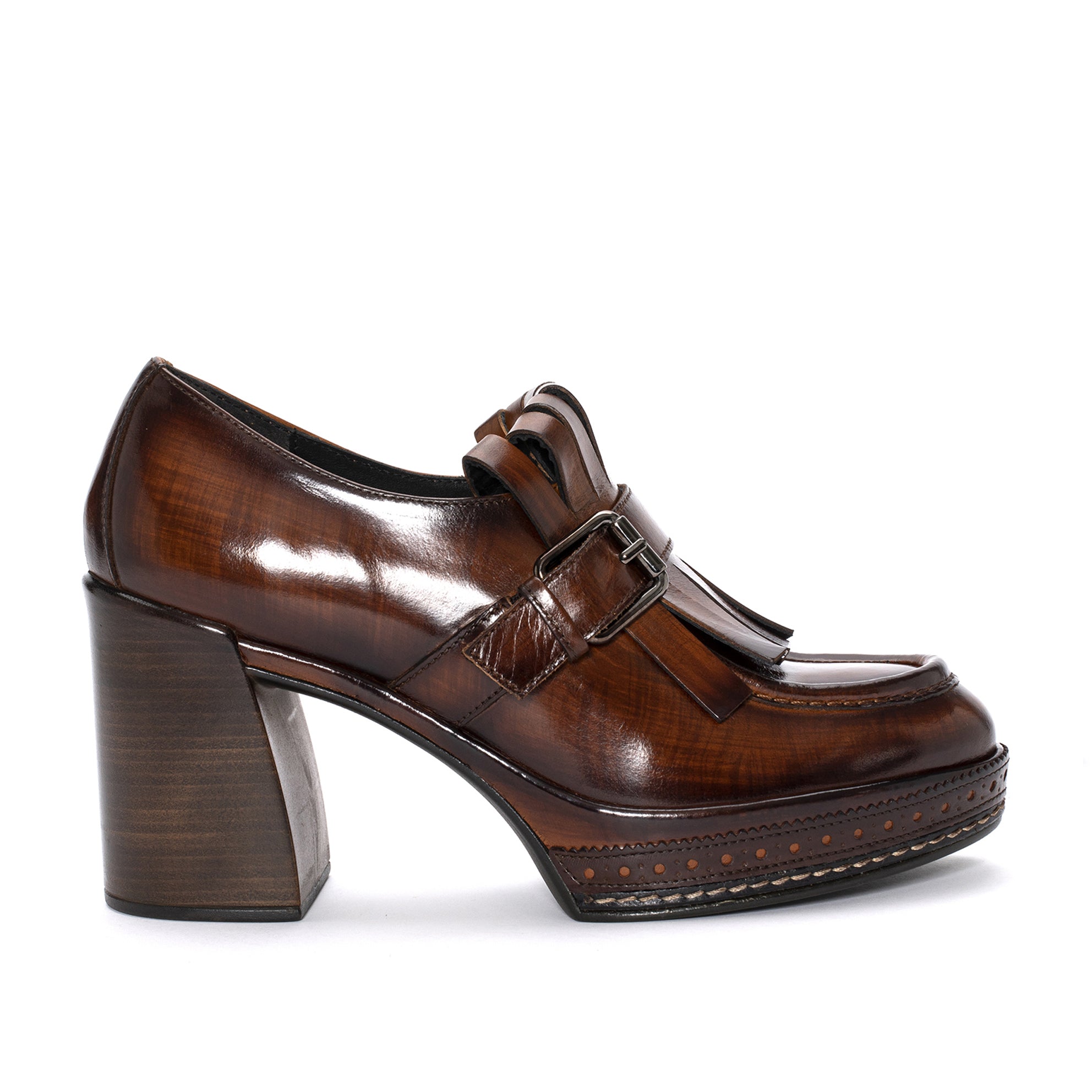 HEELED SHOES AMELIA NEPAL LEGNO