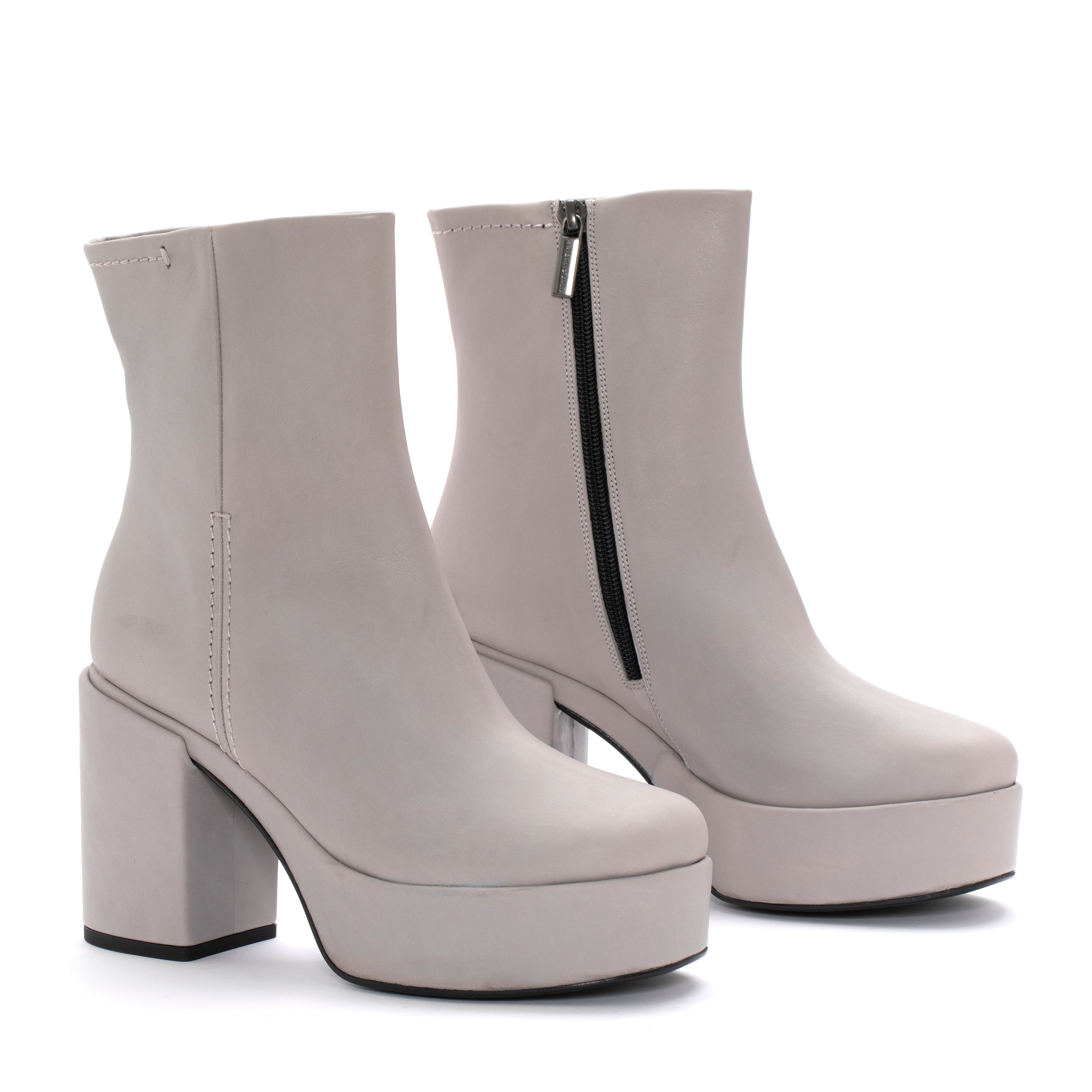 BOTIN DE TACON KANSAS FOULARD GREY