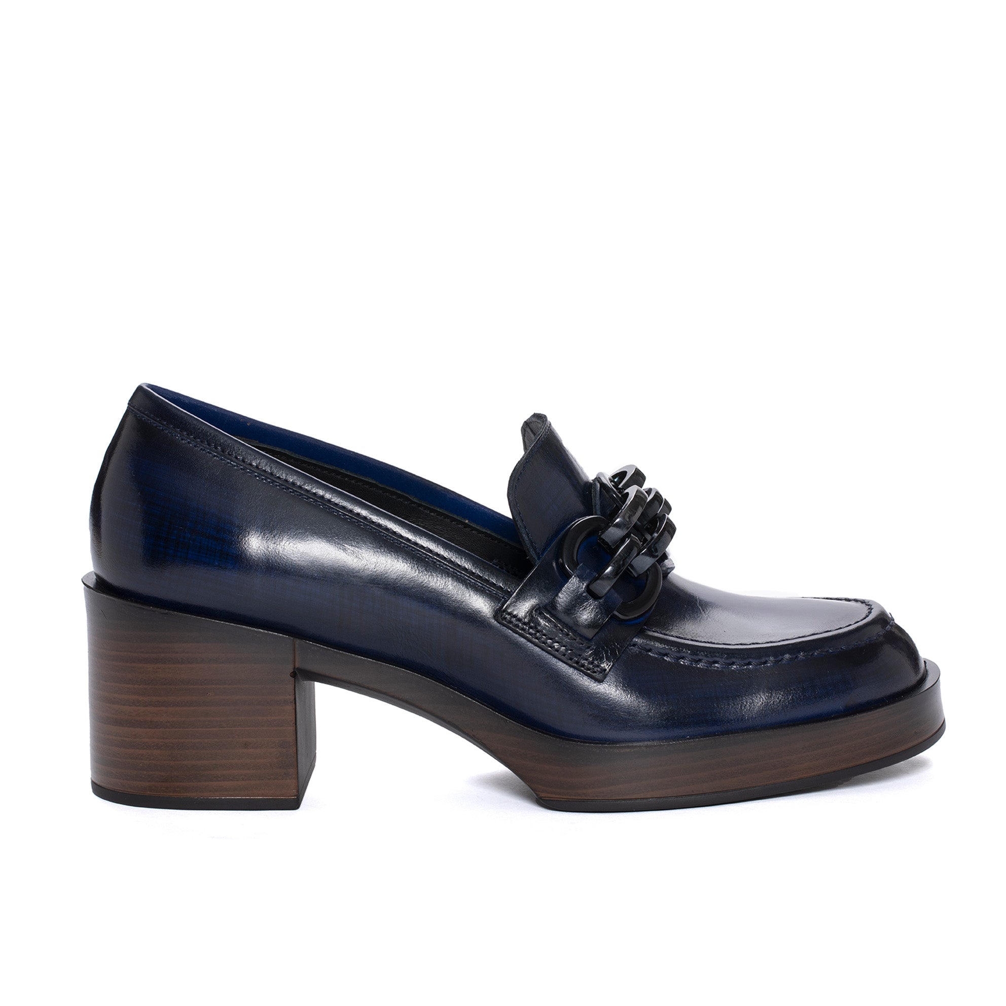 CRISTIN NEPAL COBALT HEEL SHOE