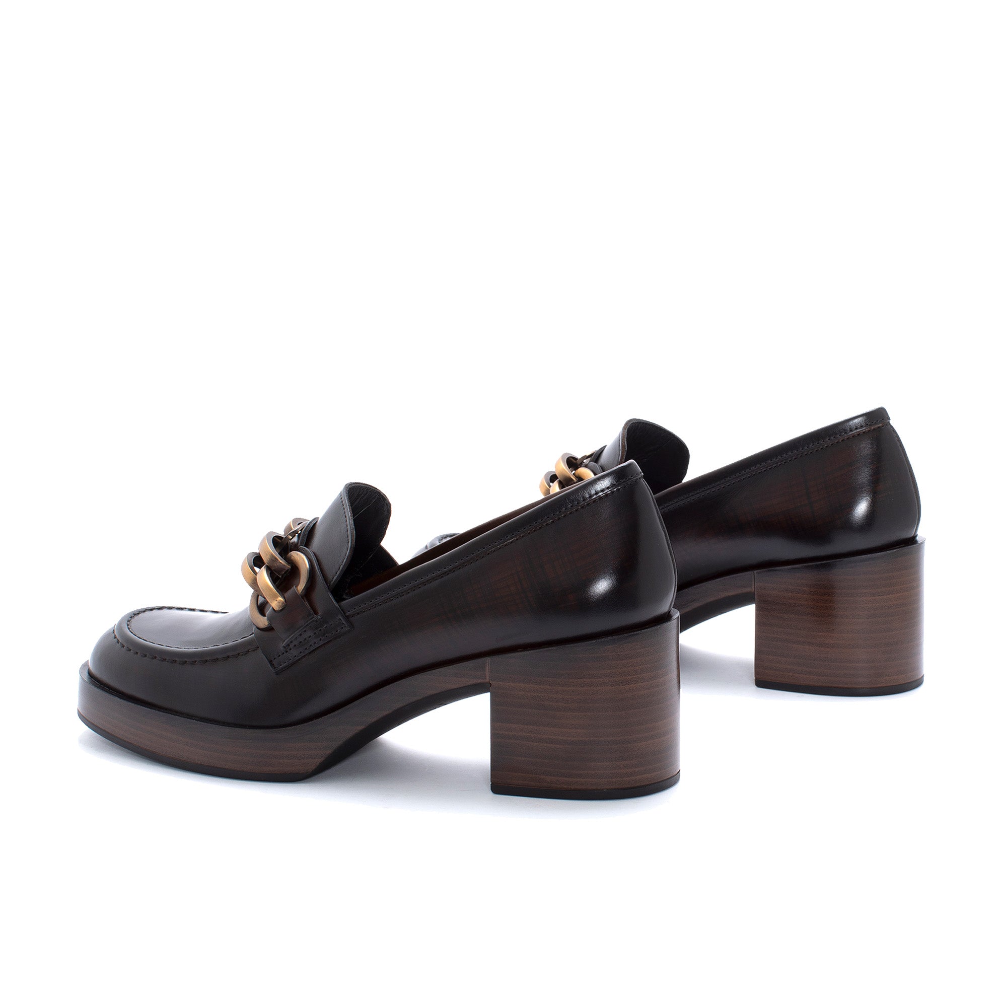 CRISTIN NEPAL EBONY HEEL SHOE