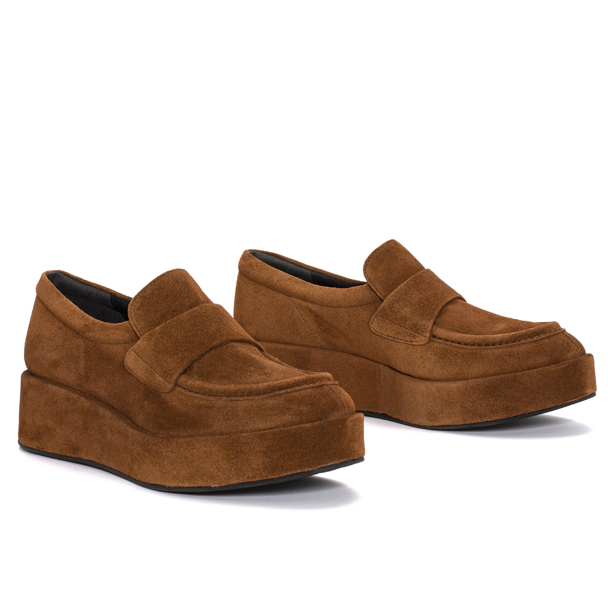 MOCASIN PLATAFORMA OMEGA VELOUR CUERO