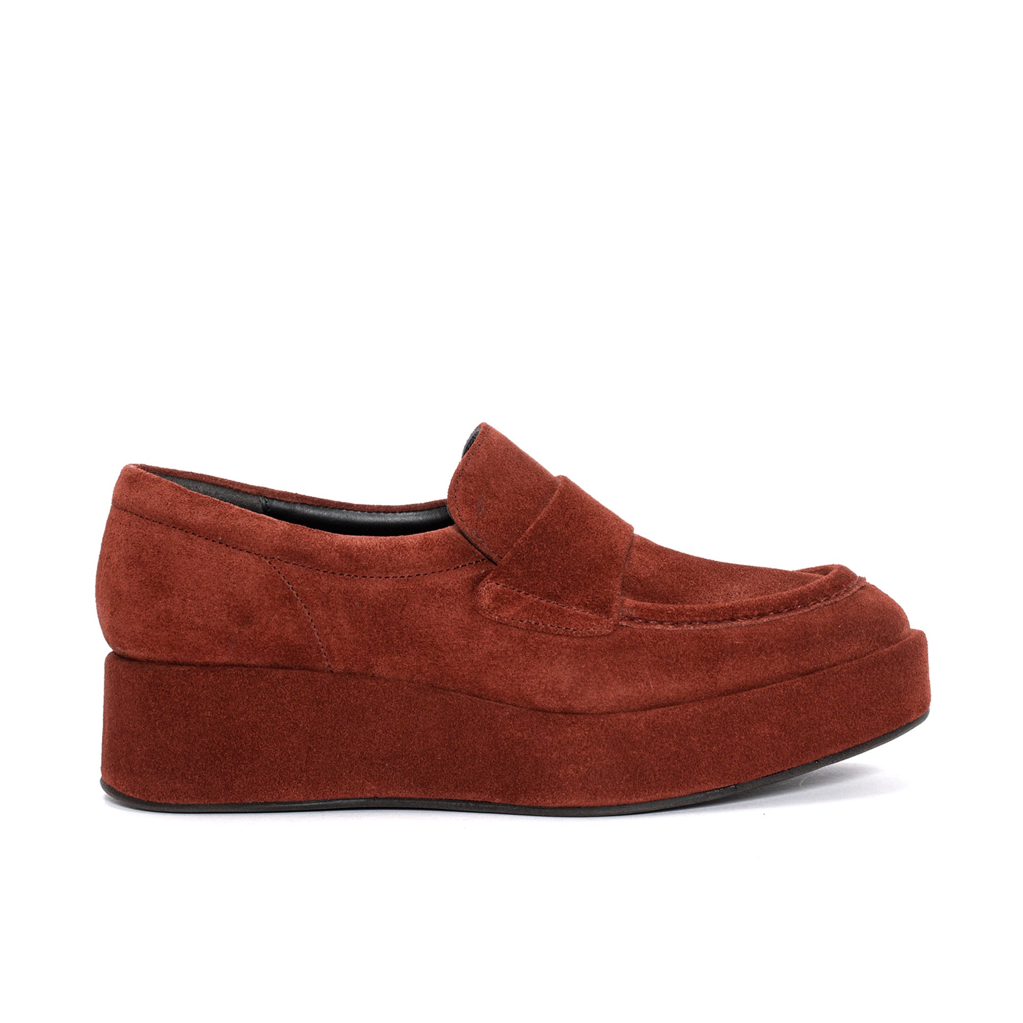 MOCASIN PLATAFORMA OMEGA VELOUR BRANDY