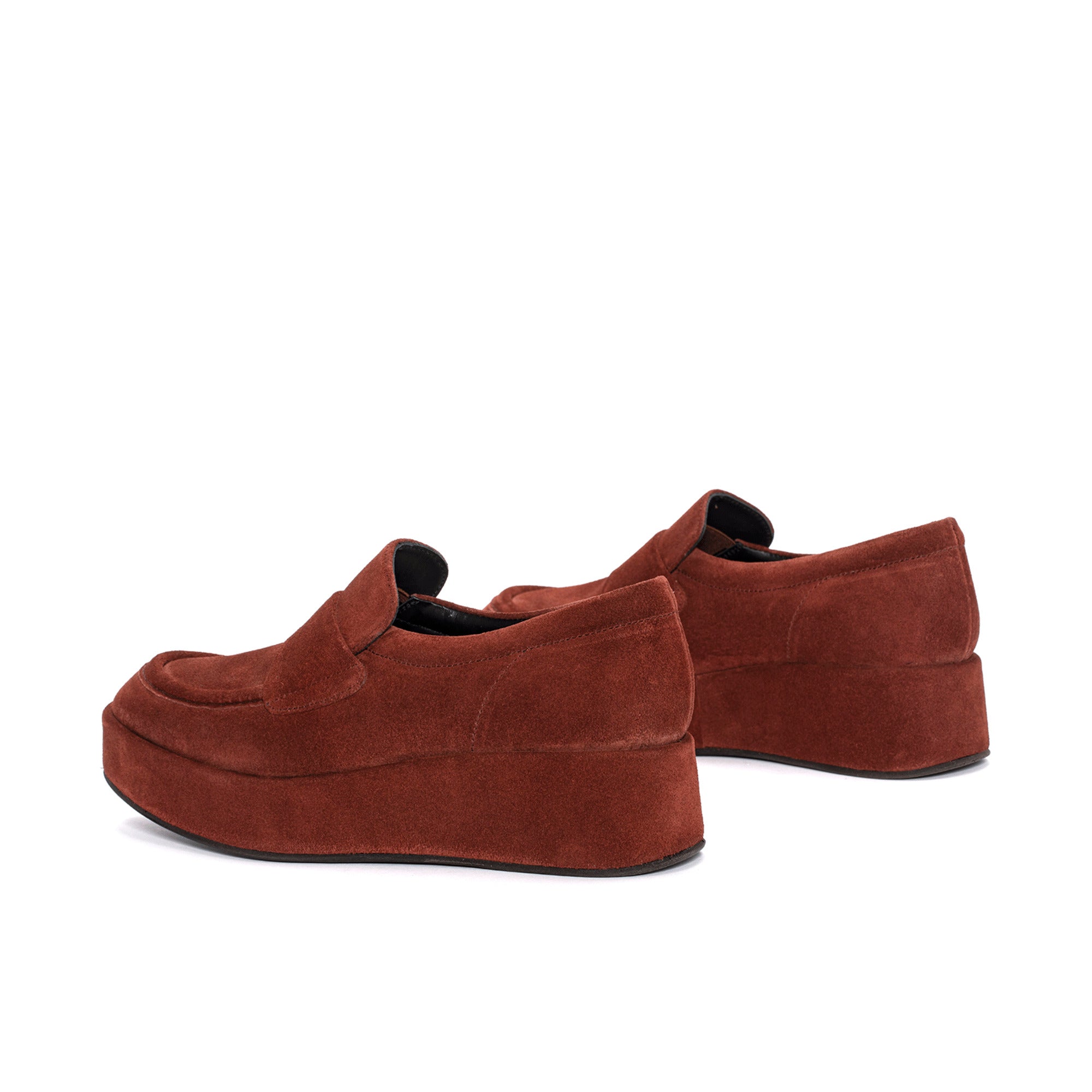 MOCASIN PLATAFORMA OMEGA VELOUR BRANDY