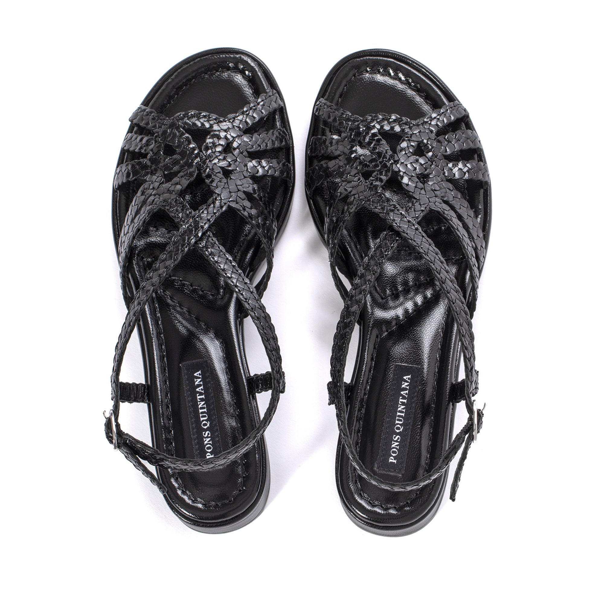 DIANA BLACK FLAT SANDAL