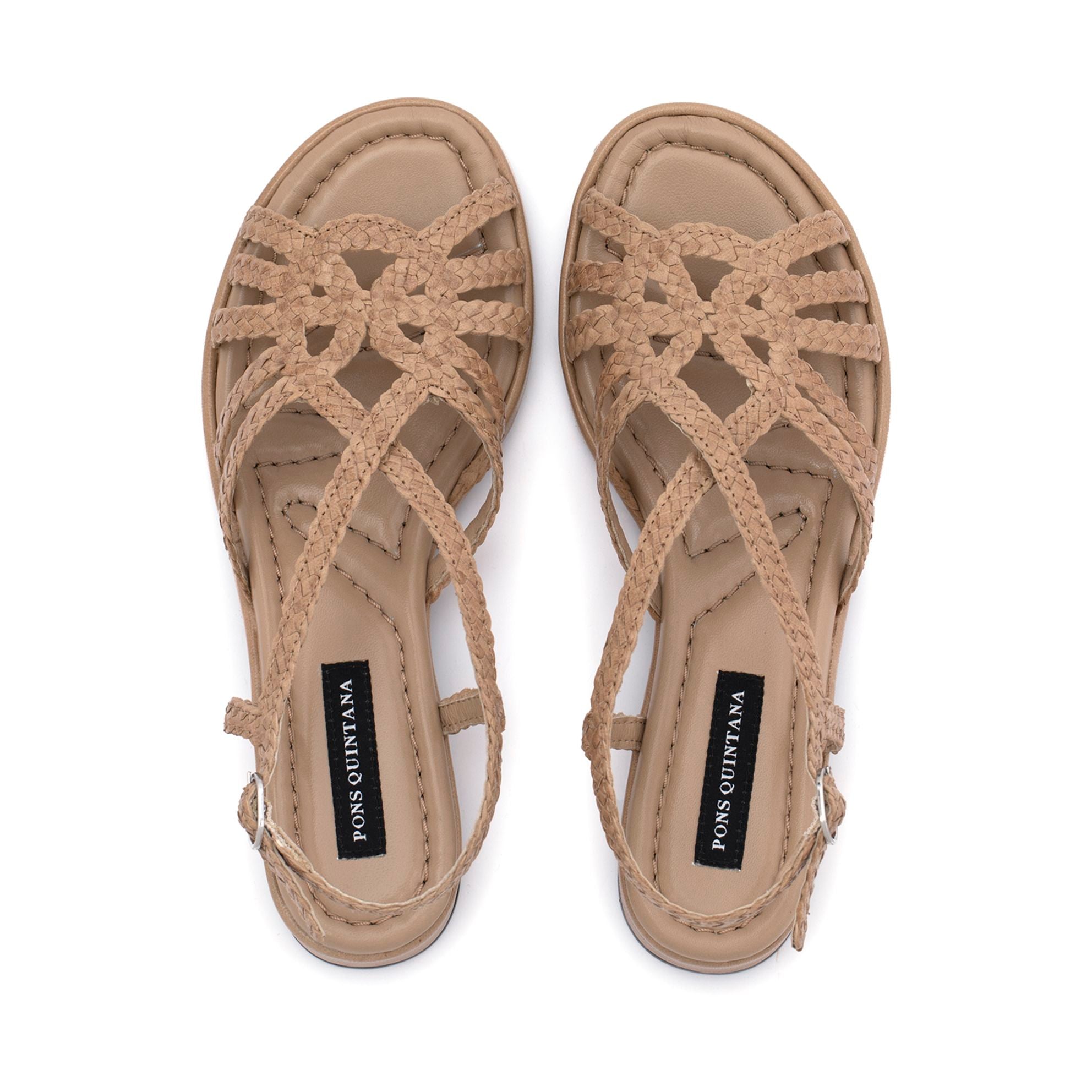 DIANA TAUPE FLAT SANDAL