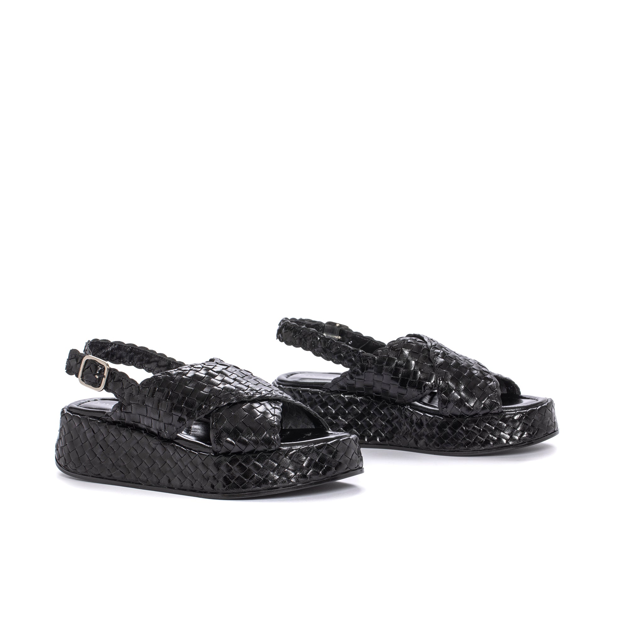 MAUI BLACK PLATFORM SANDAL