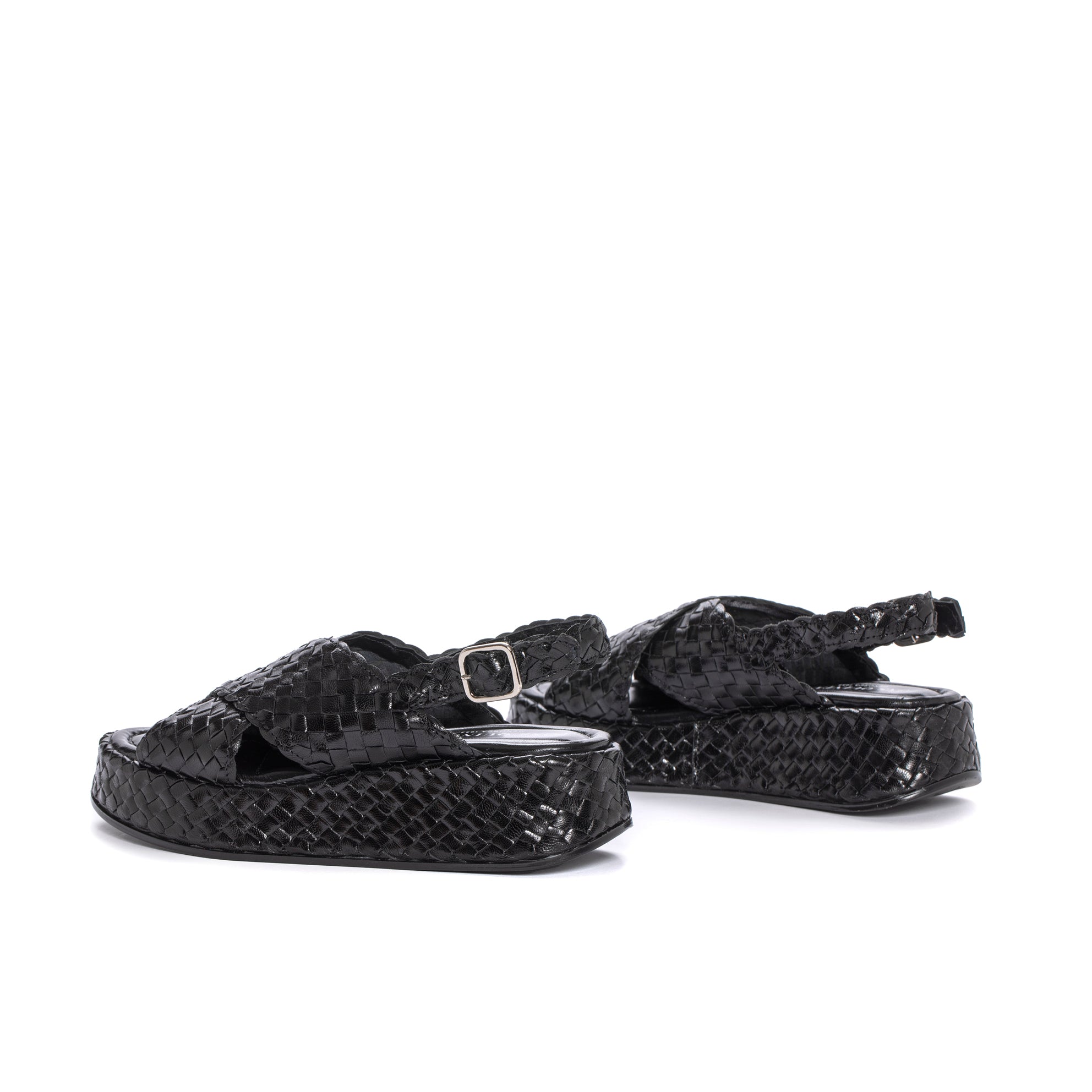 MAUI BLACK PLATFORM SANDAL