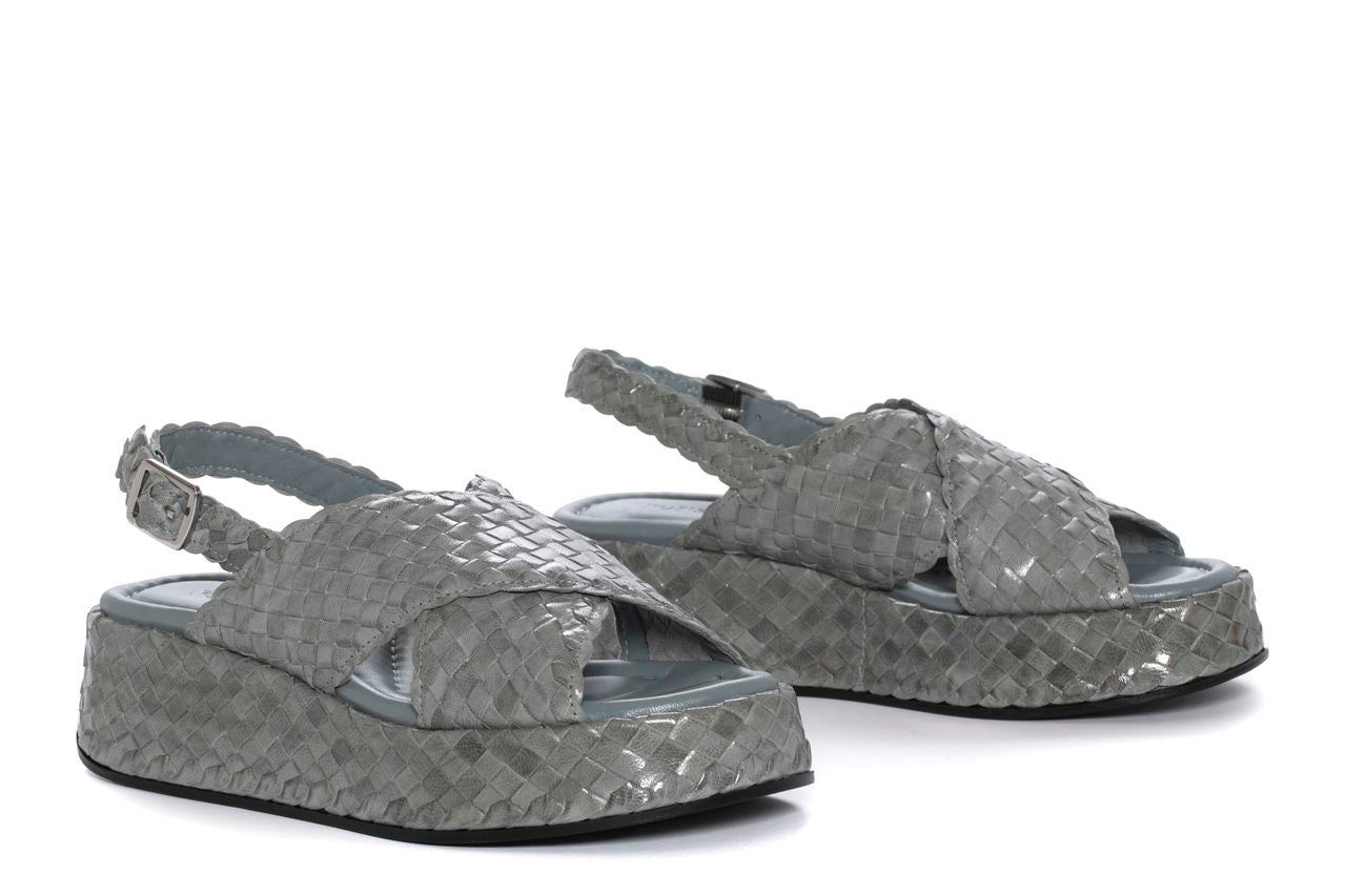 SANDALIA PLATAFORMA MAUI TRENZADO 8 MM ALGA