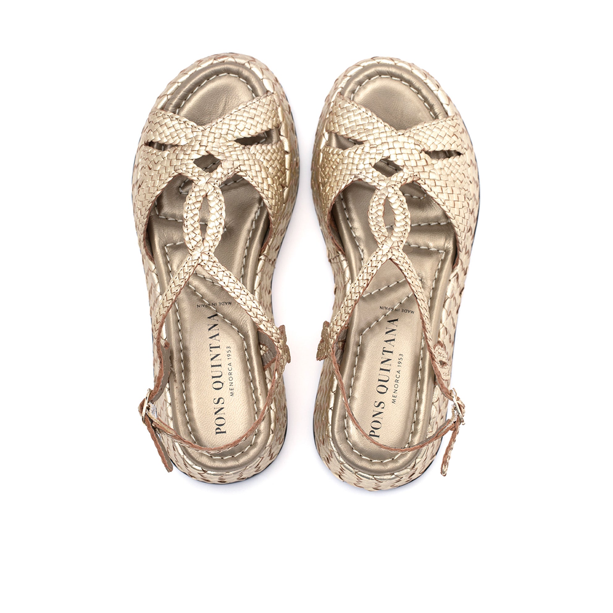 MAUI METAL PLATINUM PLATFORM SANDAL