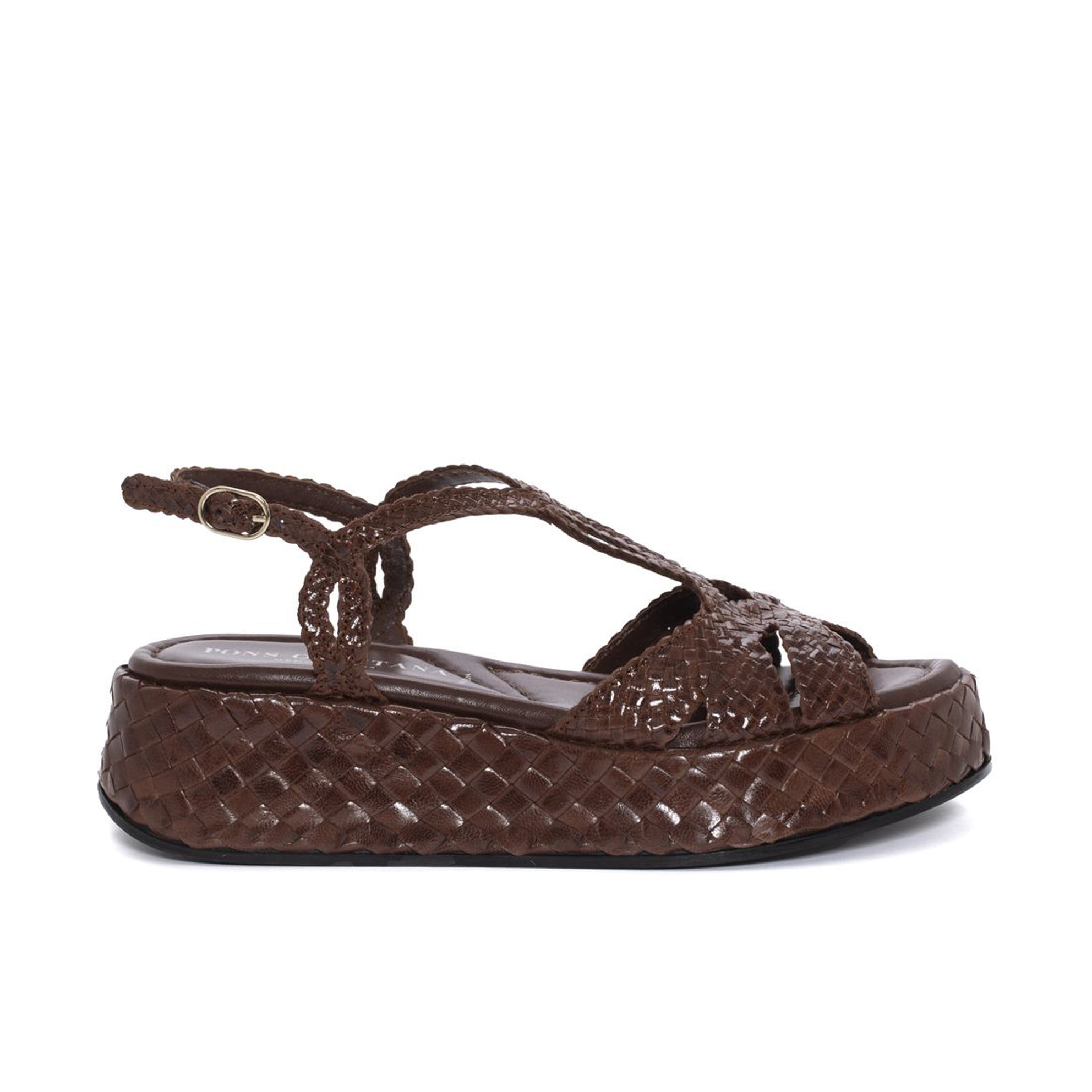 MAUI MAHOGANY PLATFORM SANDAL