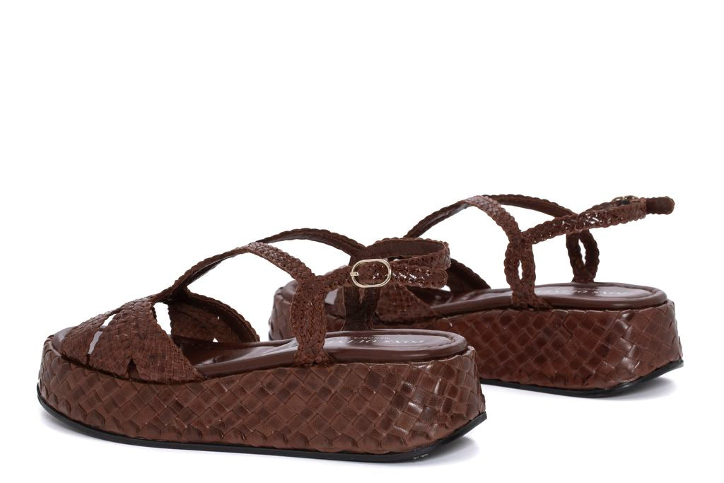 MAUI MAHOGANY PLATFORM SANDAL