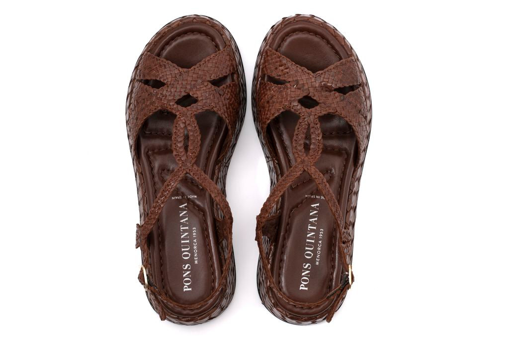 MAUI MAHOGANY PLATFORM SANDAL