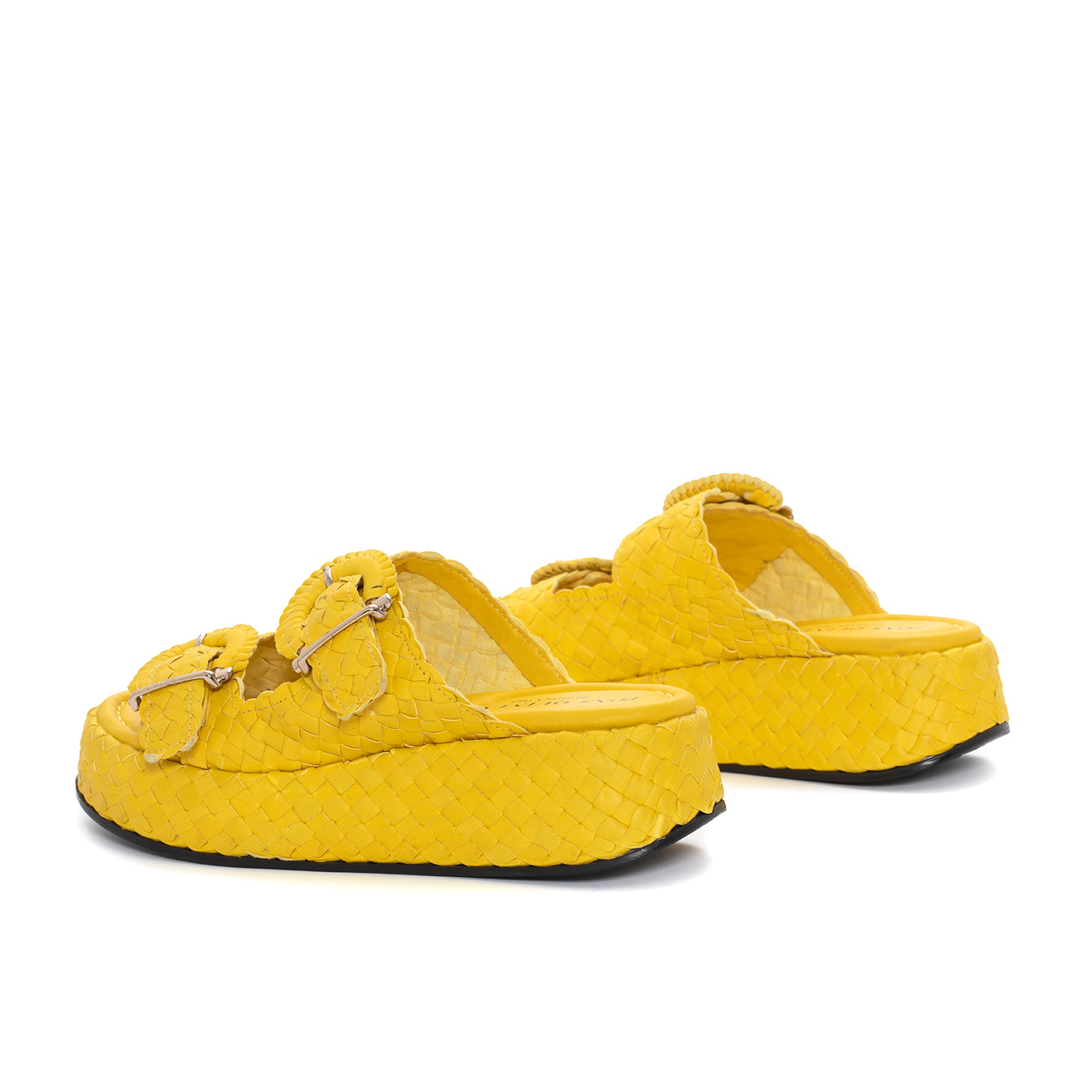 MAUI WET LEMON PLATFORM SANDAL